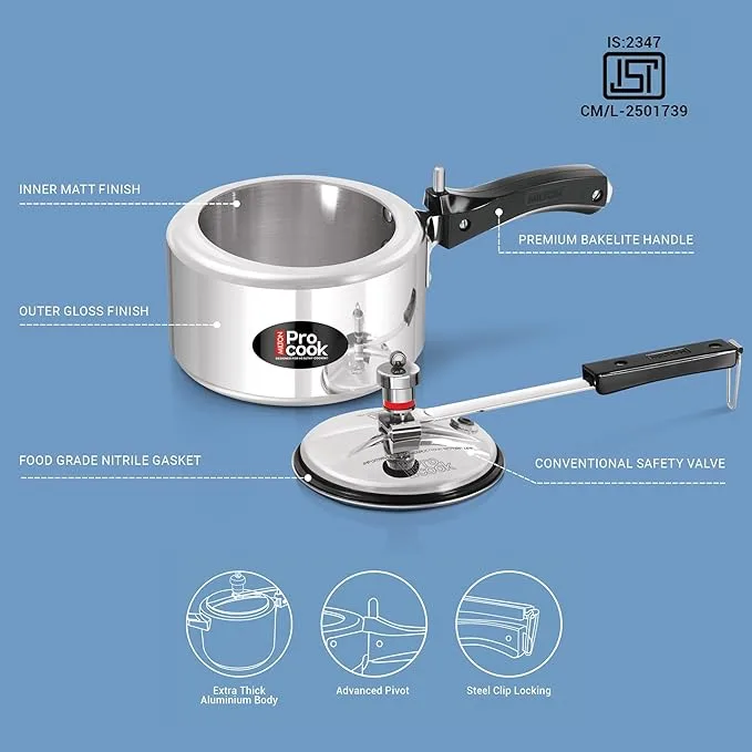 Pressure Cooker Inner Lid Non Induction (Milton Procook) - Image 8