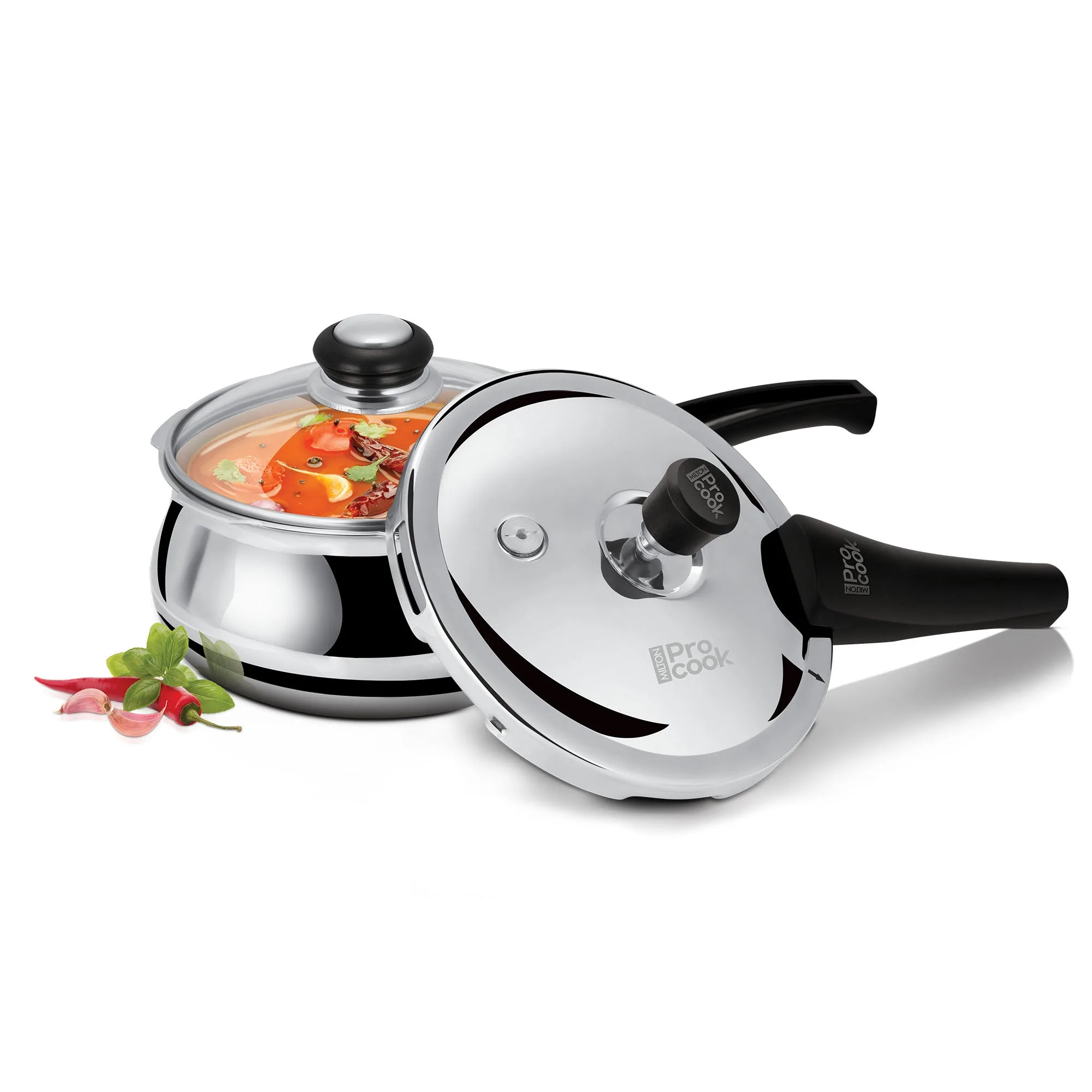 Pressure Cooker Outer Lid Curve Triply (Milton Procook) - Image 2