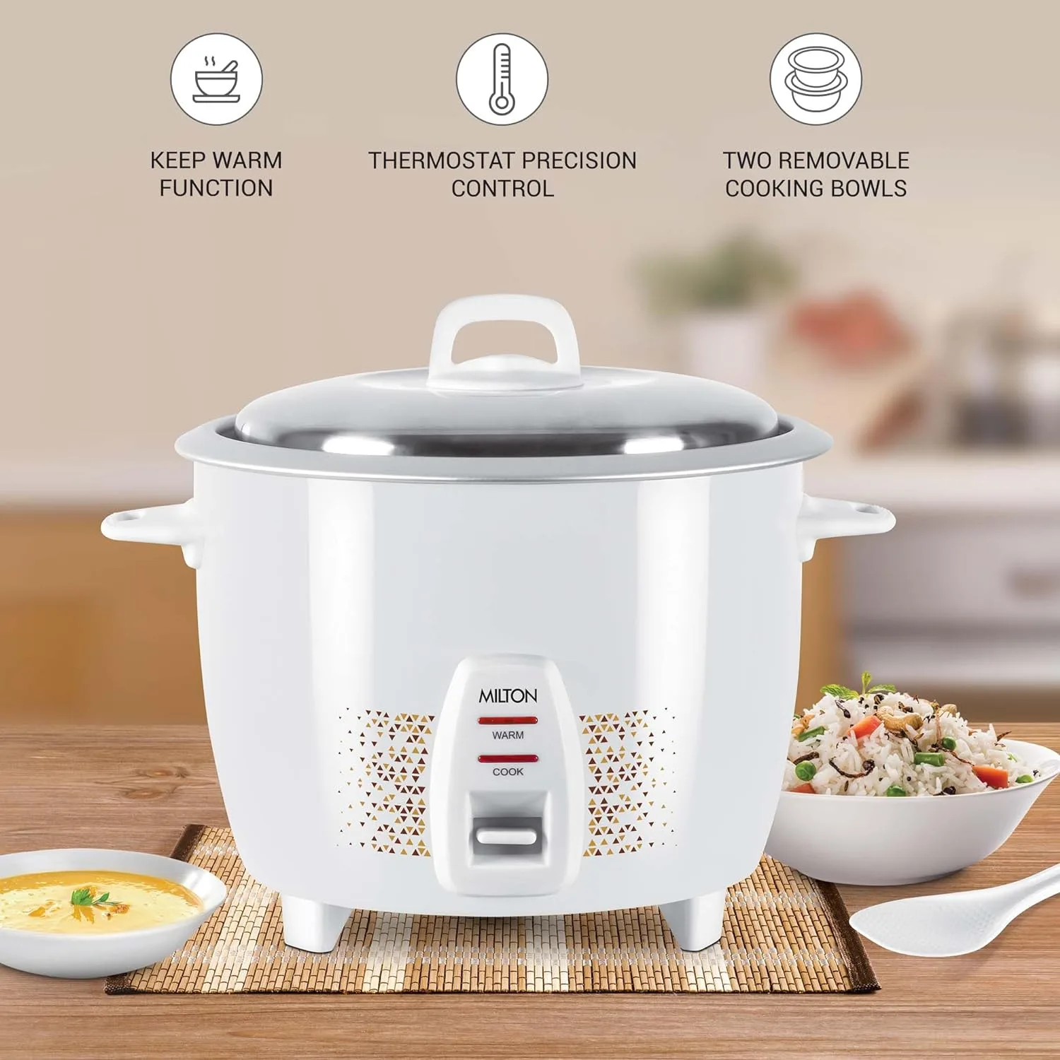 Prime Electric Rice Cooker (Milton) - Image 3