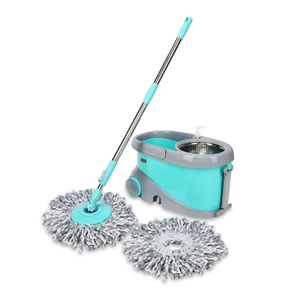 Prime Spin Mop with Big Wheels and Stainless Steel Wringer (Spotzero by Milton) - Image 2