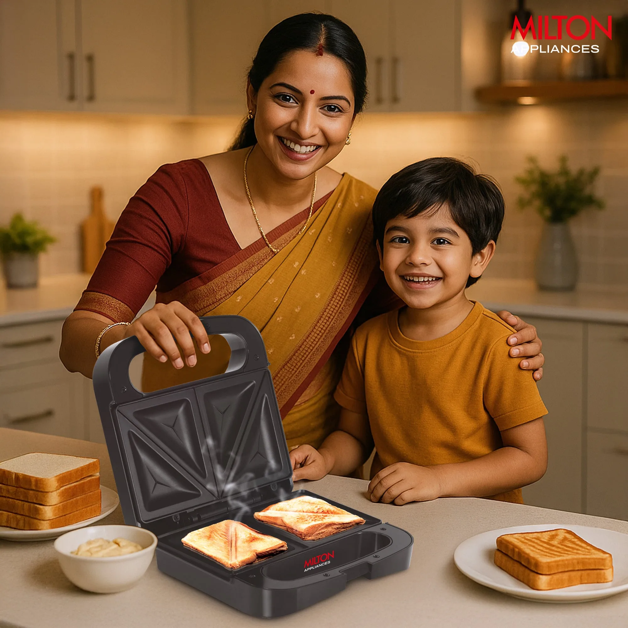 Sandwich Maker HSM011 (Milton) - Image 3