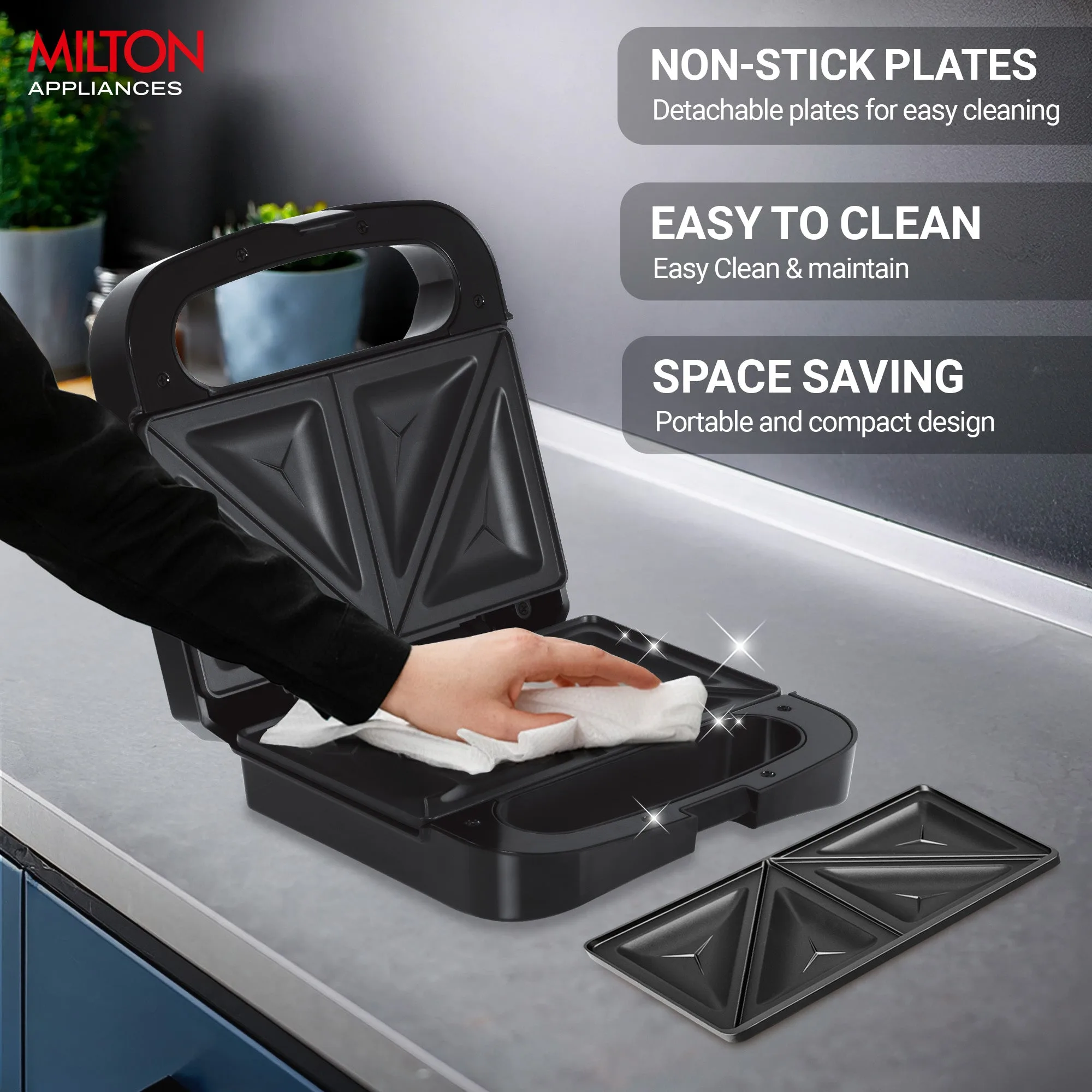 Sandwich Maker HSM011 (Milton) - Image 7