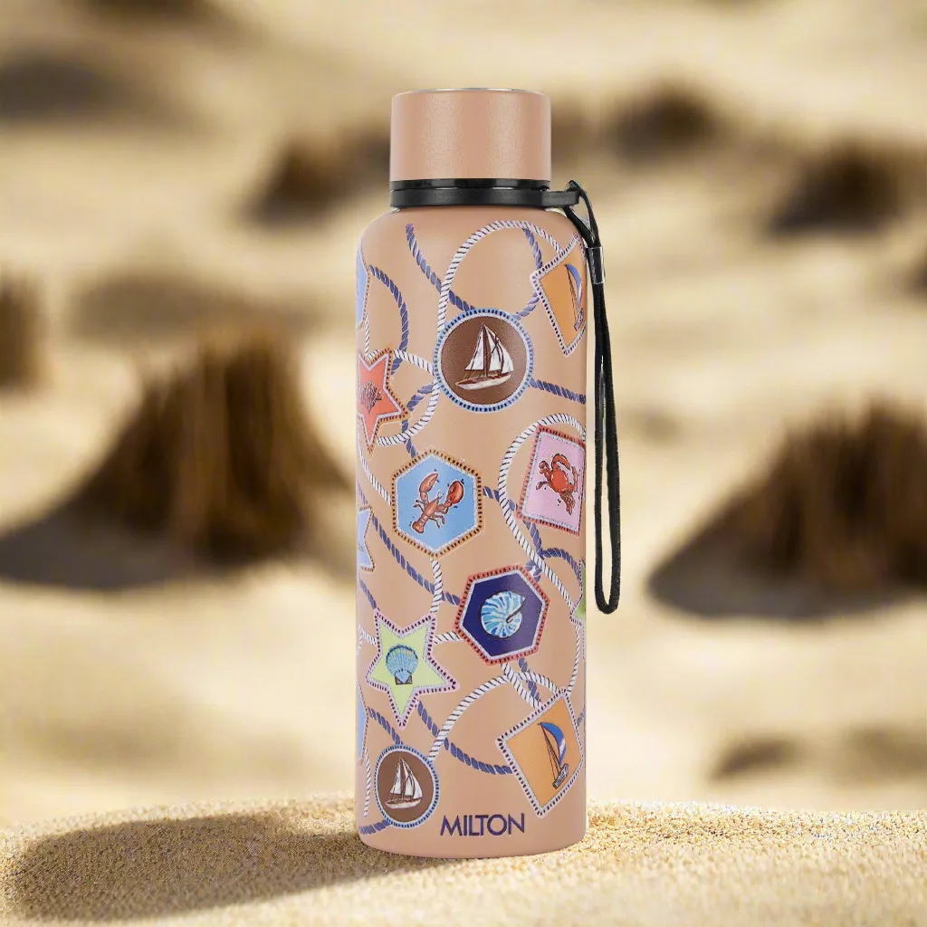 Sea Shore 3D UV Printed Aura Thermosteel Bottle (Milton)