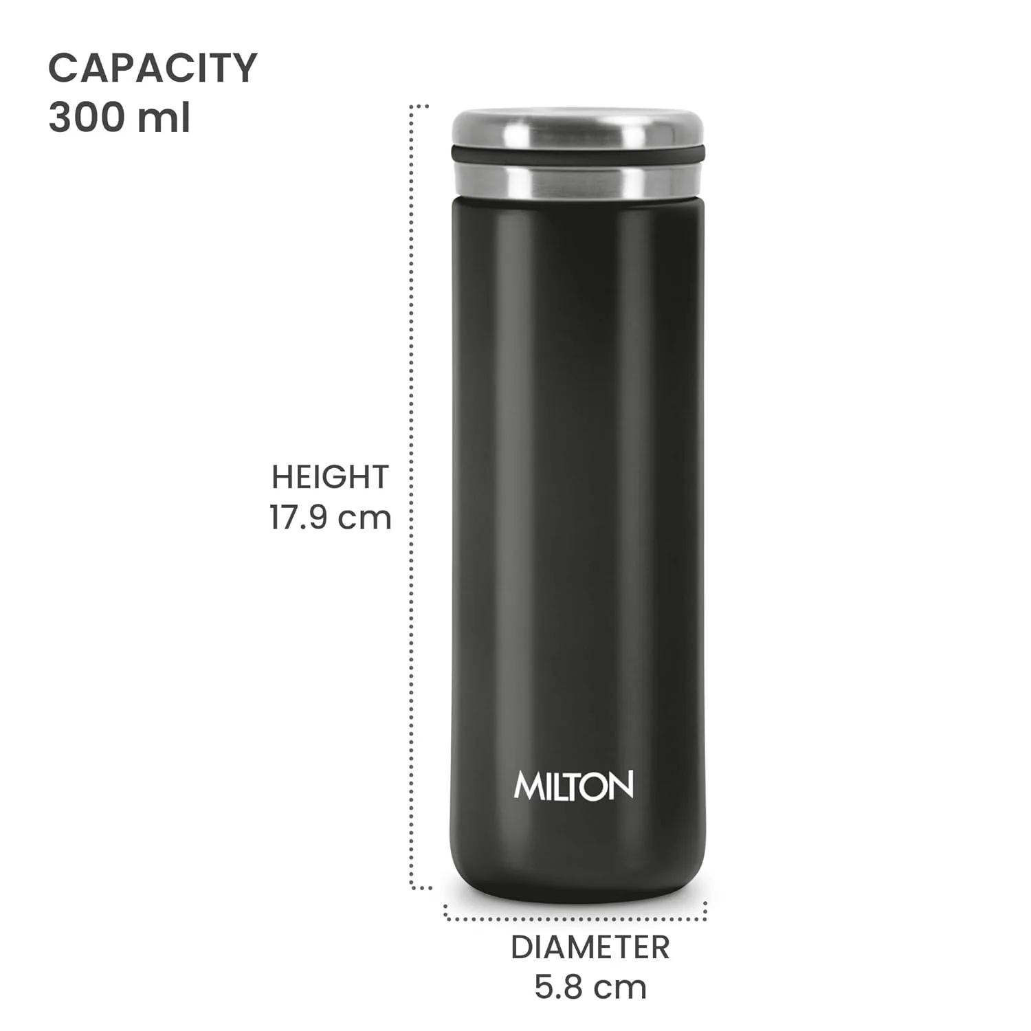 Shiny Hot and Cold Thermosteel Bottle (Milton) - Image 6