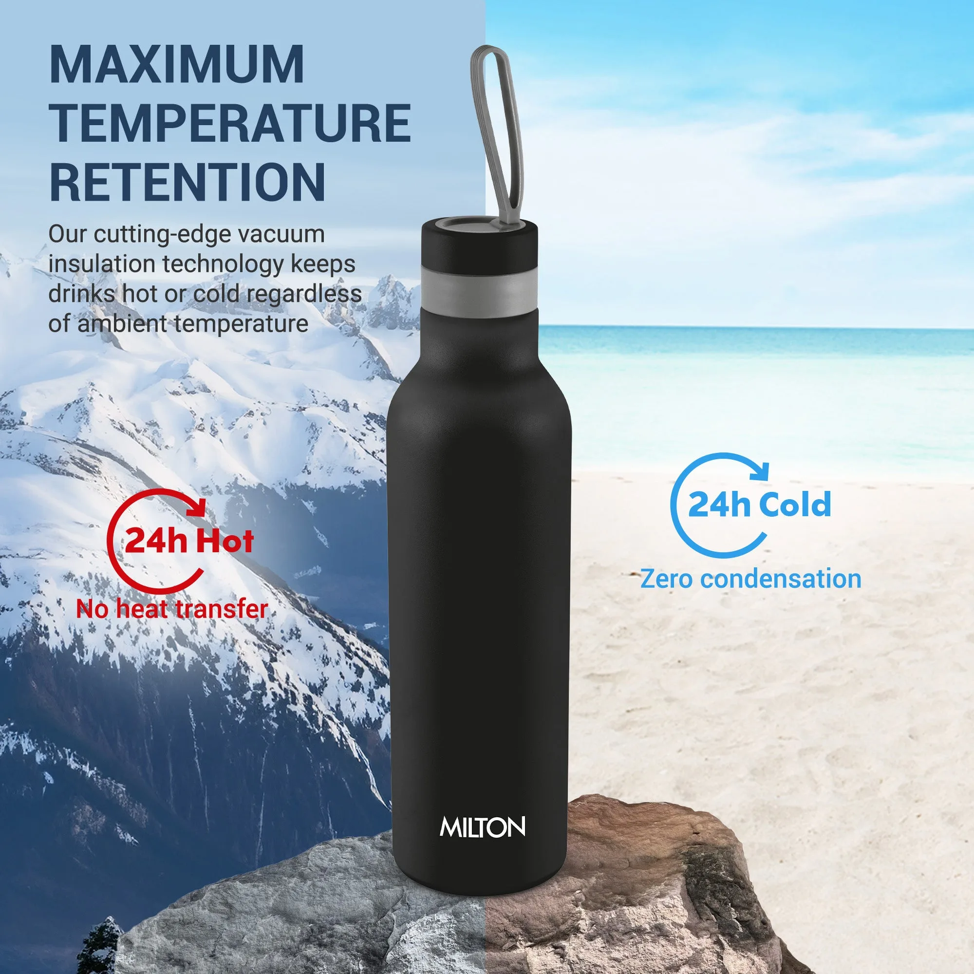 New Smarty Hot and Cold Thermosteel Bottle (Milton) - Image 11