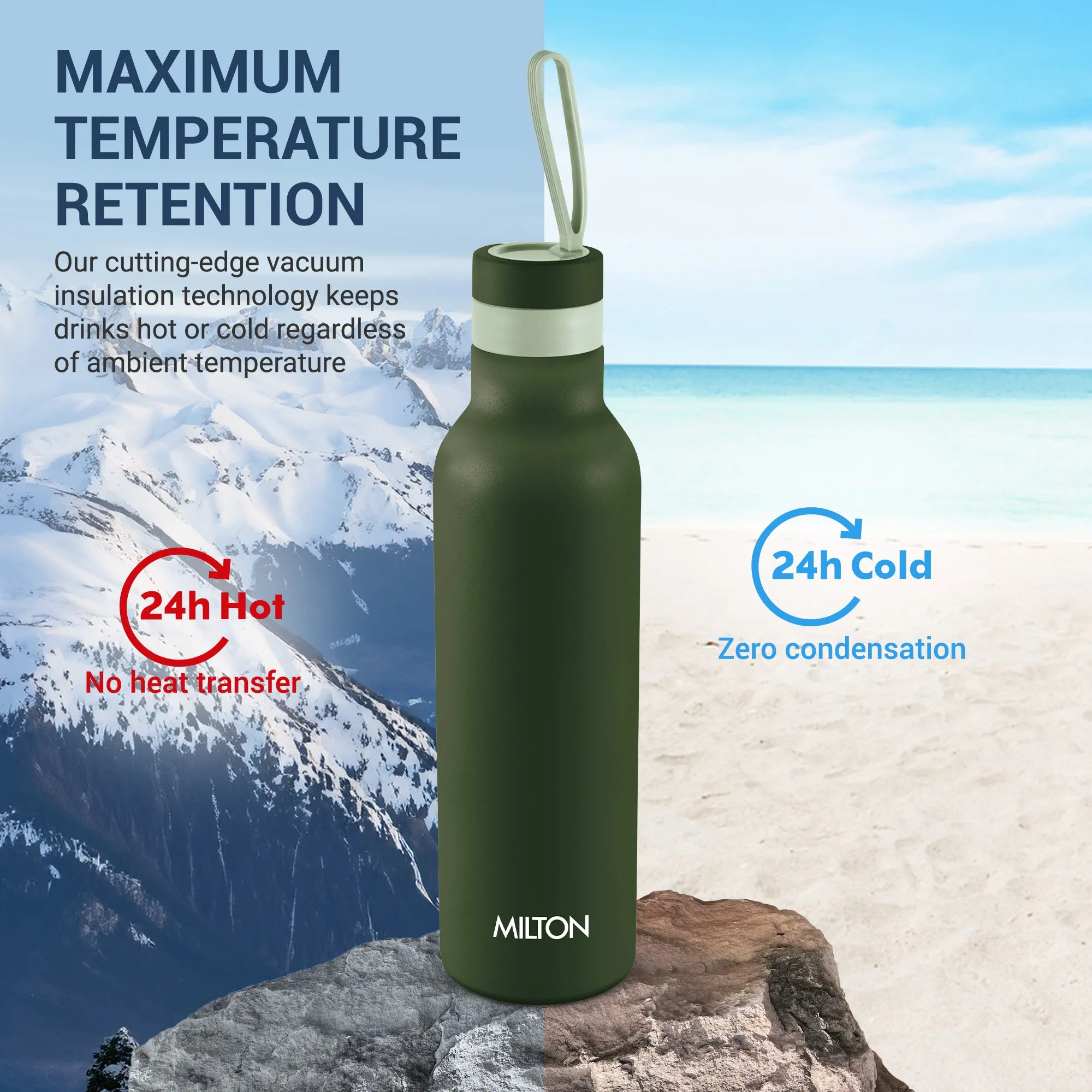 New Smarty Hot and Cold Thermosteel Bottle (Milton) - Image 17