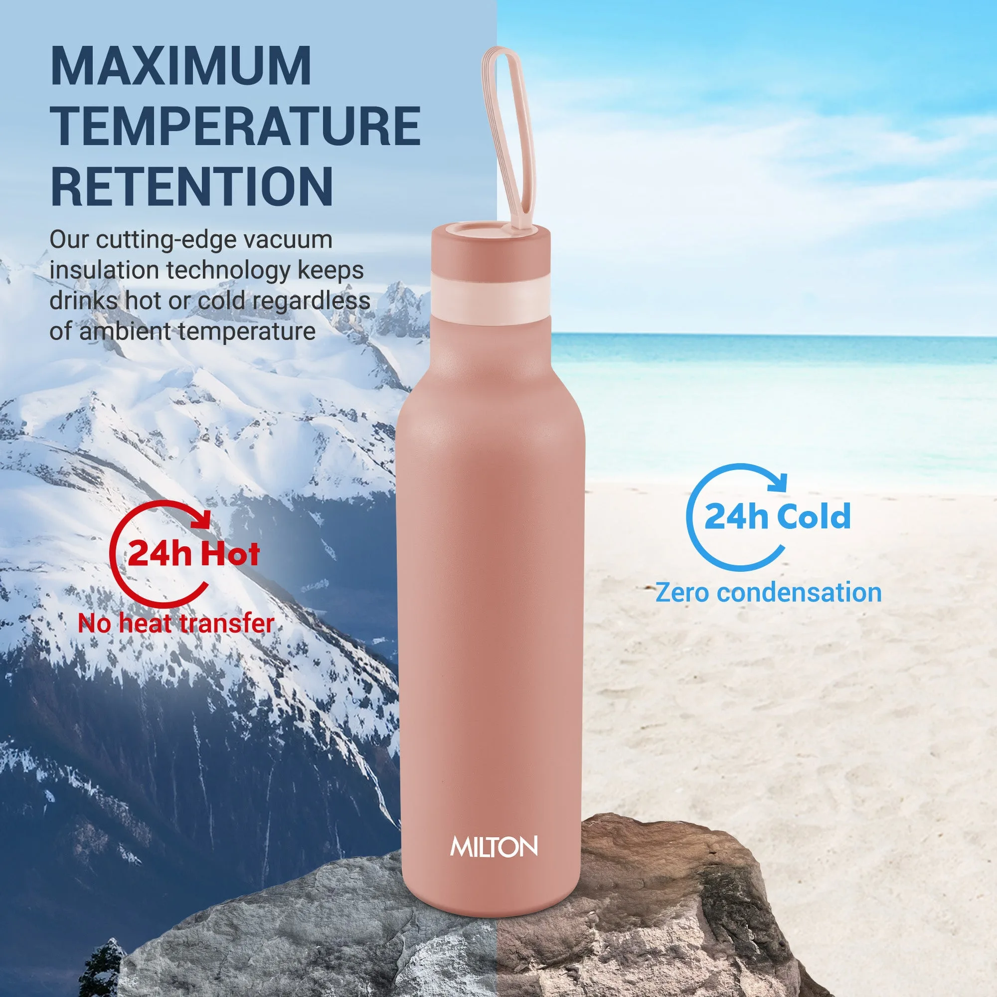 New Smarty Hot and Cold Thermosteel Bottle (Milton) - Image 23