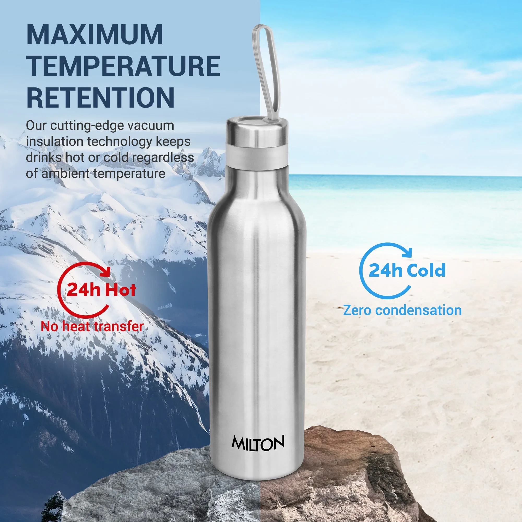 New Smarty Hot and Cold Thermosteel Bottle (Milton) - Image 35