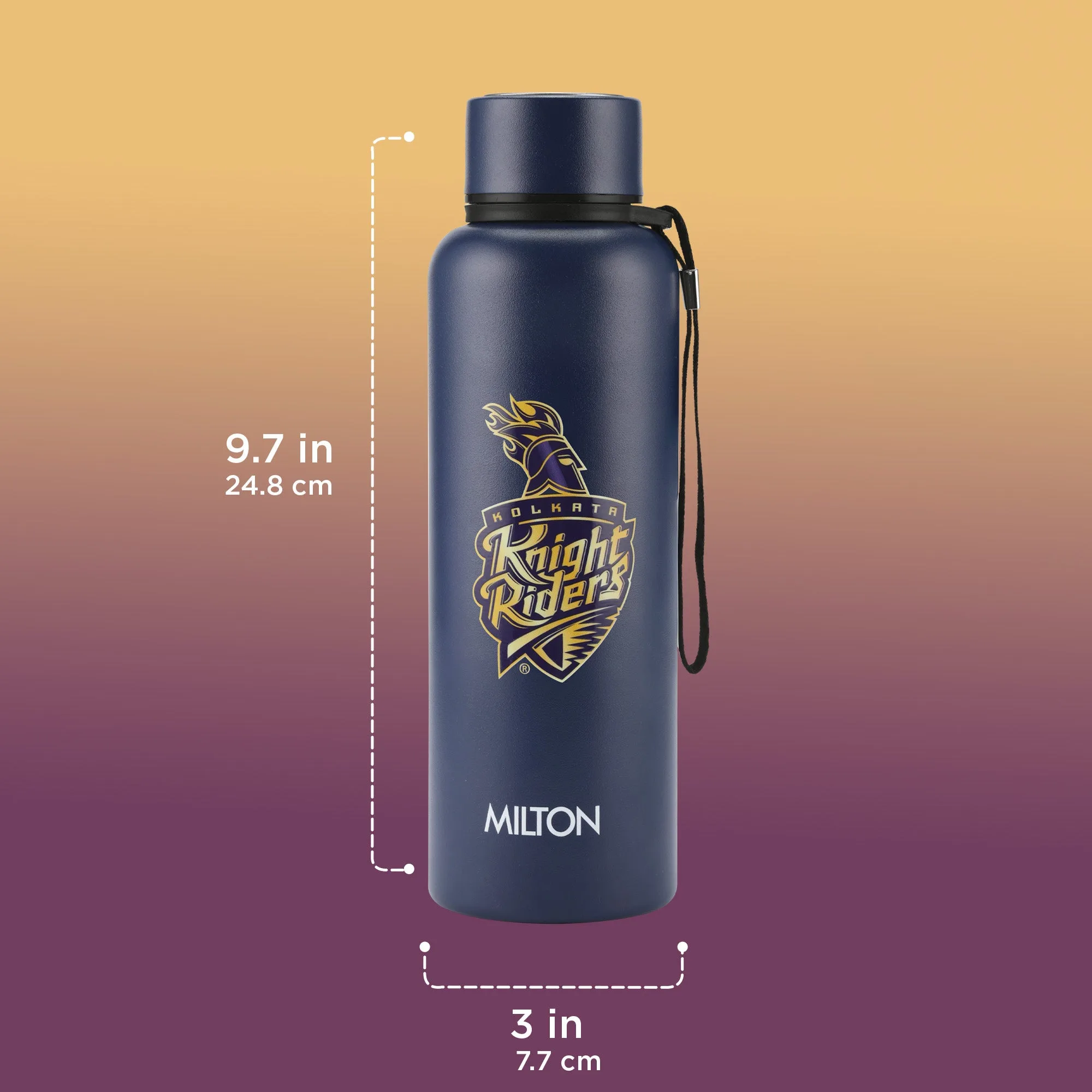 Sports Aura UV Printing Thermosteel Bottle - Kolkata Knight Riders (KKR) - Milton - Image 12
