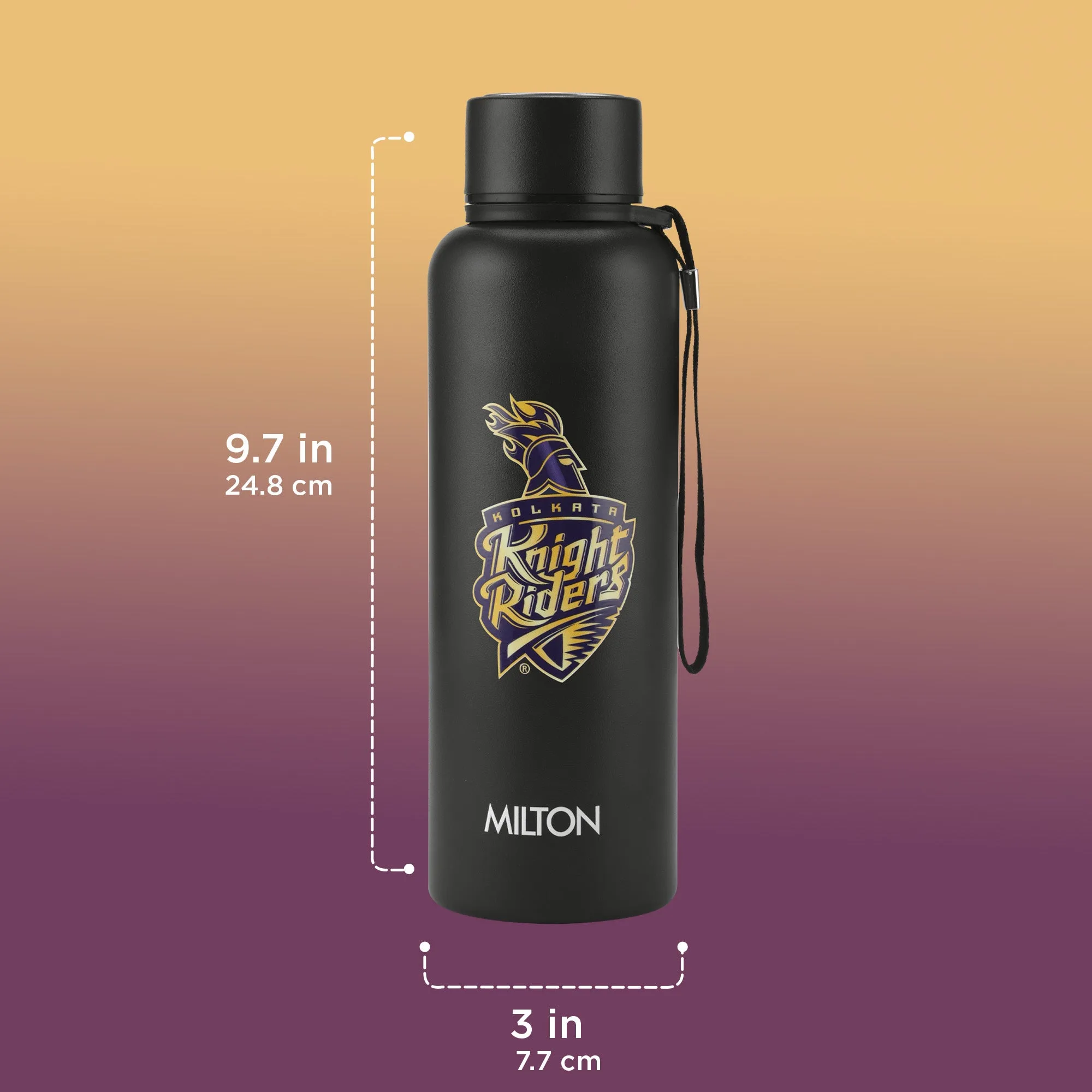 Sports Aura UV Printing Thermosteel Bottle - Kolkata Knight Riders (KKR) - Milton - Image 3