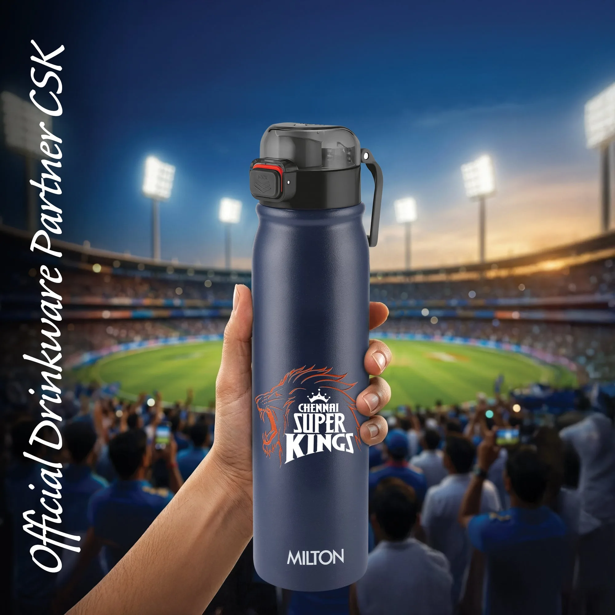 Sports Reva UV Printing Stainless Steel Bottle - Chennai Super Kings (CSK) - Milton - Image 11