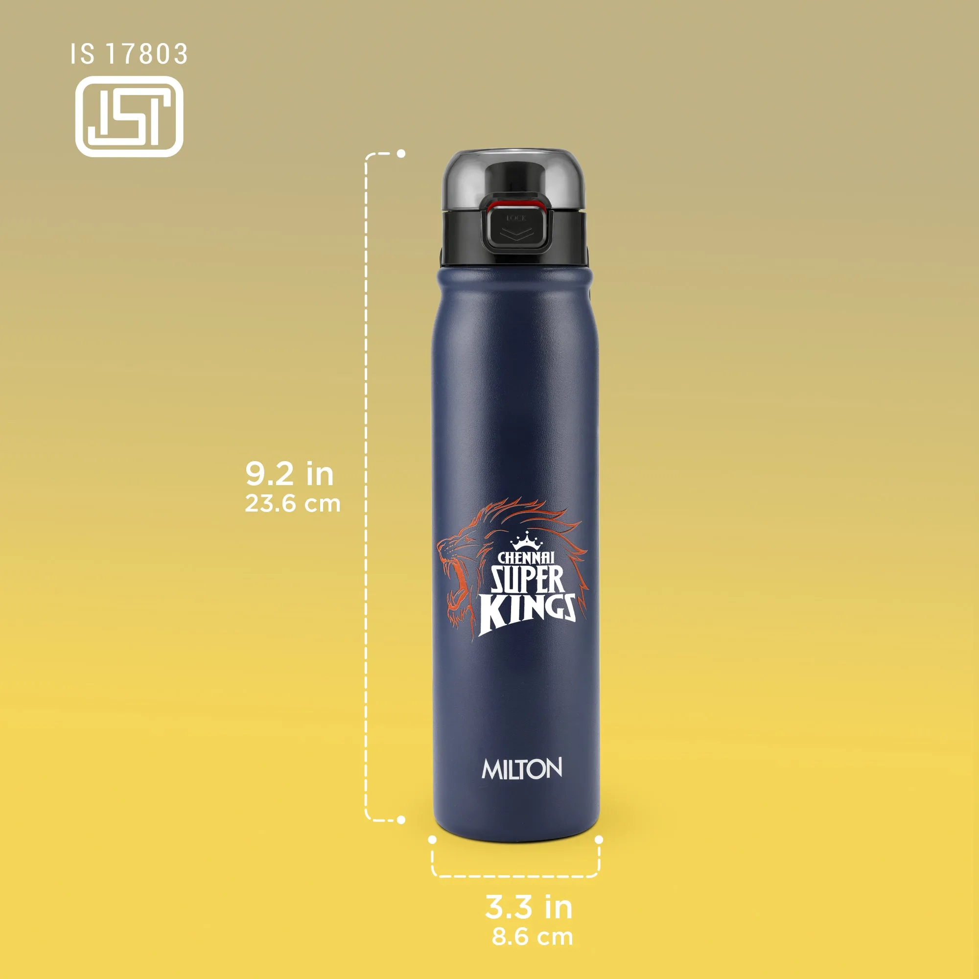 Sports Reva UV Printing Stainless Steel Bottle - Chennai Super Kings (CSK) - Milton - Image 17