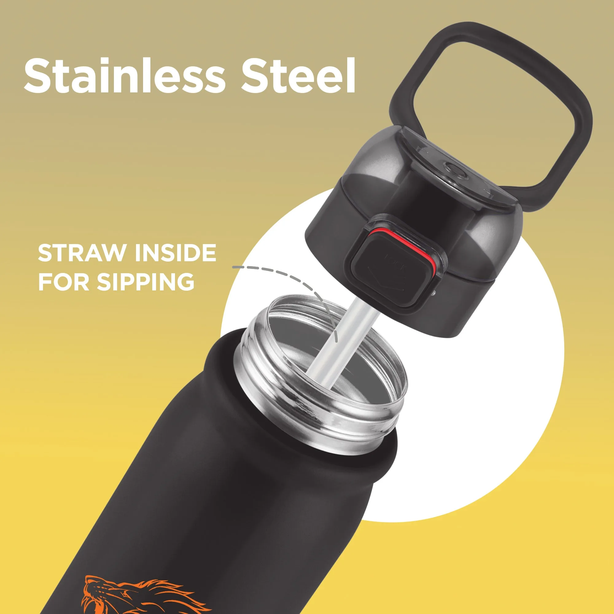 Sports Reva UV Printing Stainless Steel Bottle - Chennai Super Kings (CSK) - Milton - Image 5