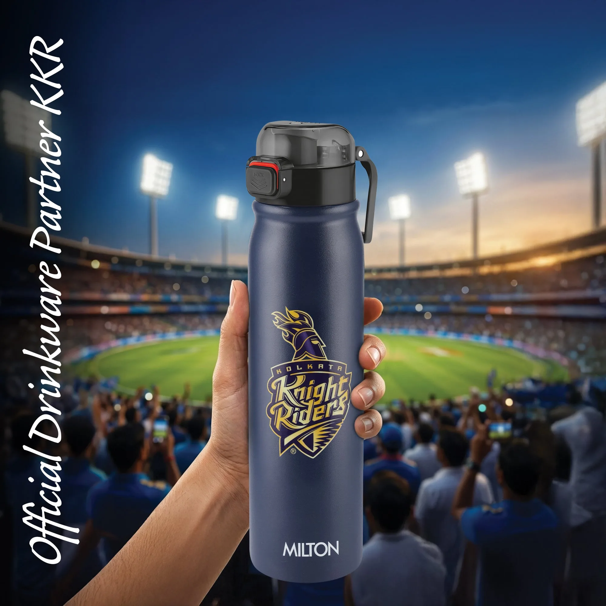 Sports Reva UV Printing Stainless Steel Bottle - Kolkata Knight Riders (KKR) - Milton - Image 11