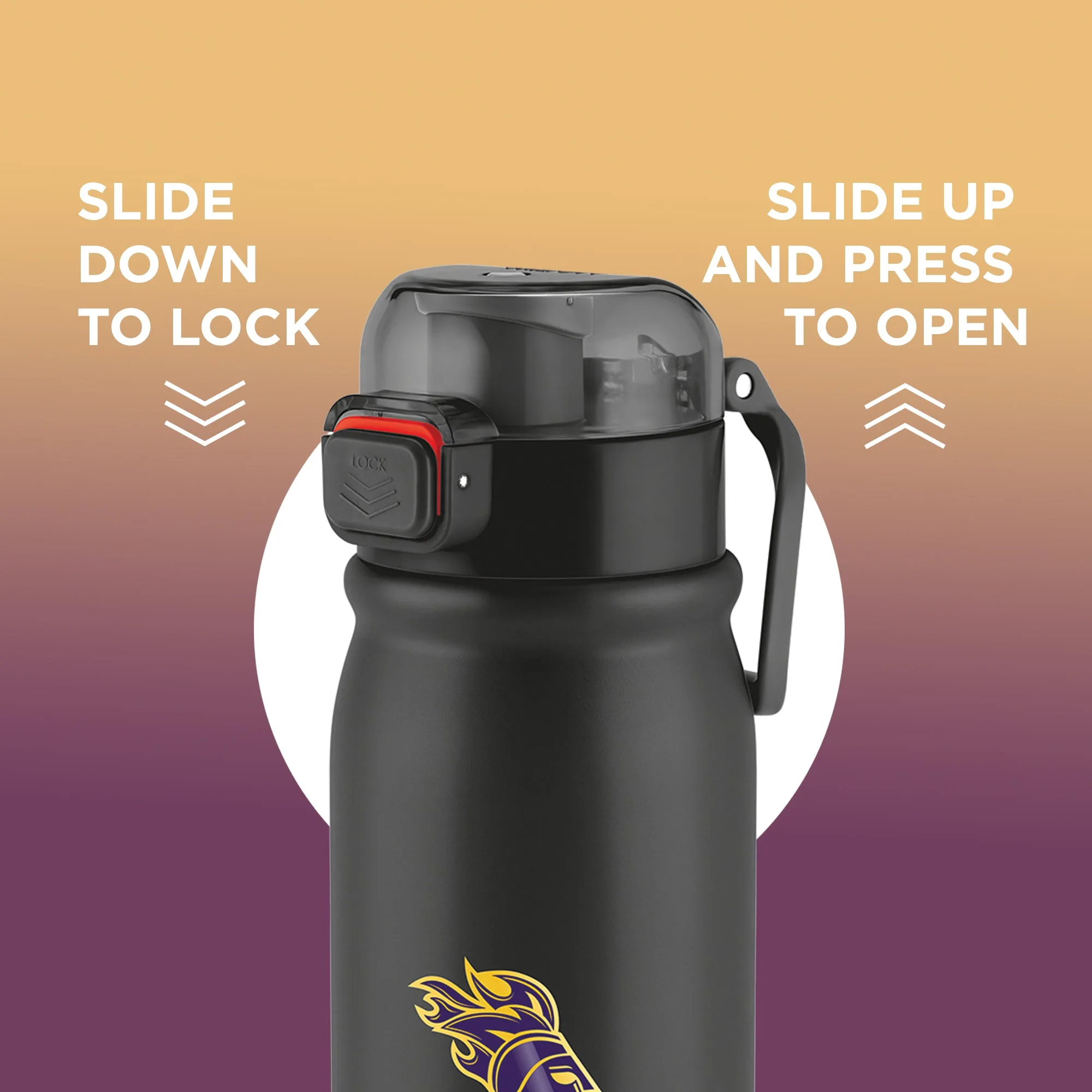 Sports Reva UV Printing Stainless Steel Bottle - Kolkata Knight Riders (KKR) - Milton - Image 7