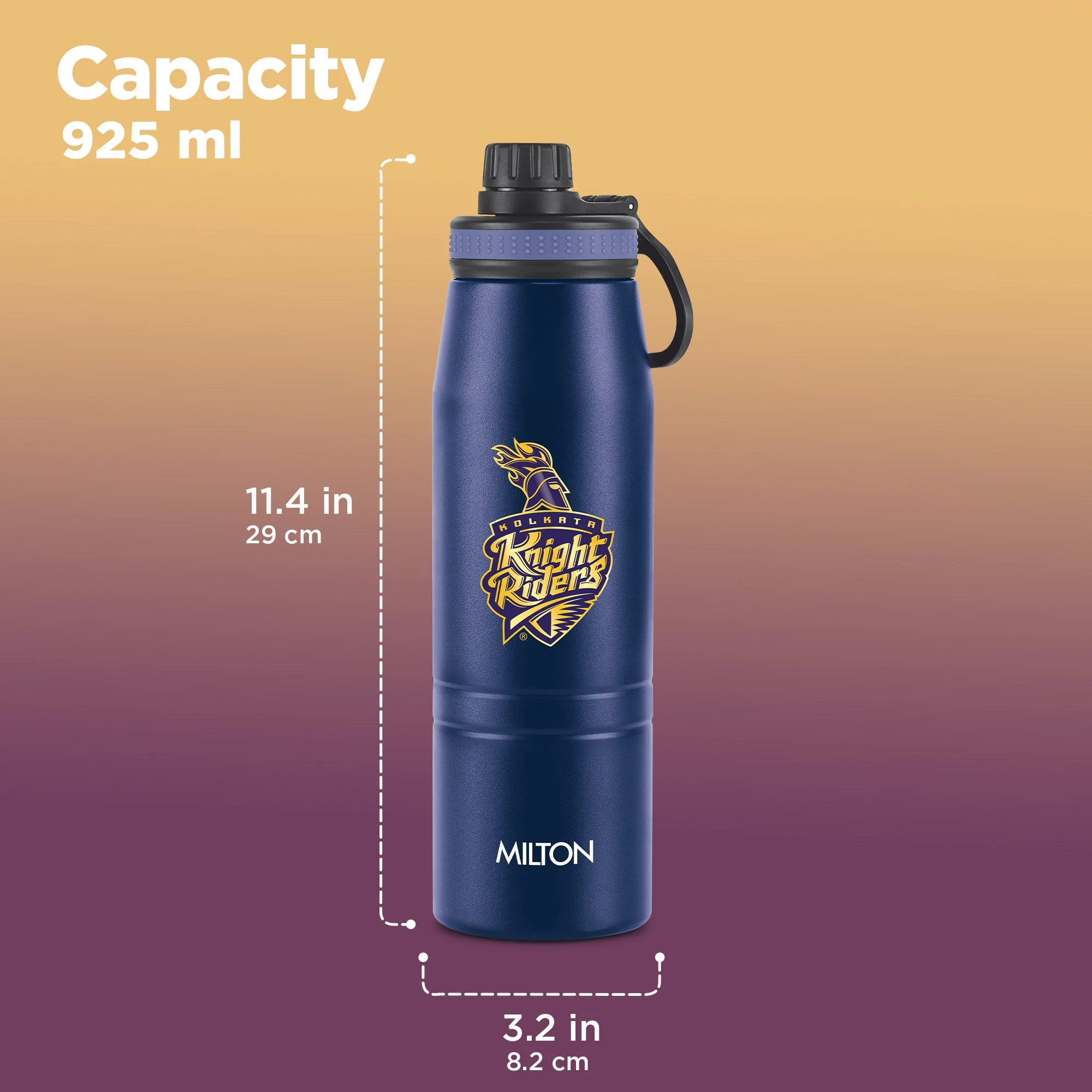 Sports Sparkle UV Printing Thermosteel Bottle - Kolkata Knight Riders (KKR) - Milton - Image 13