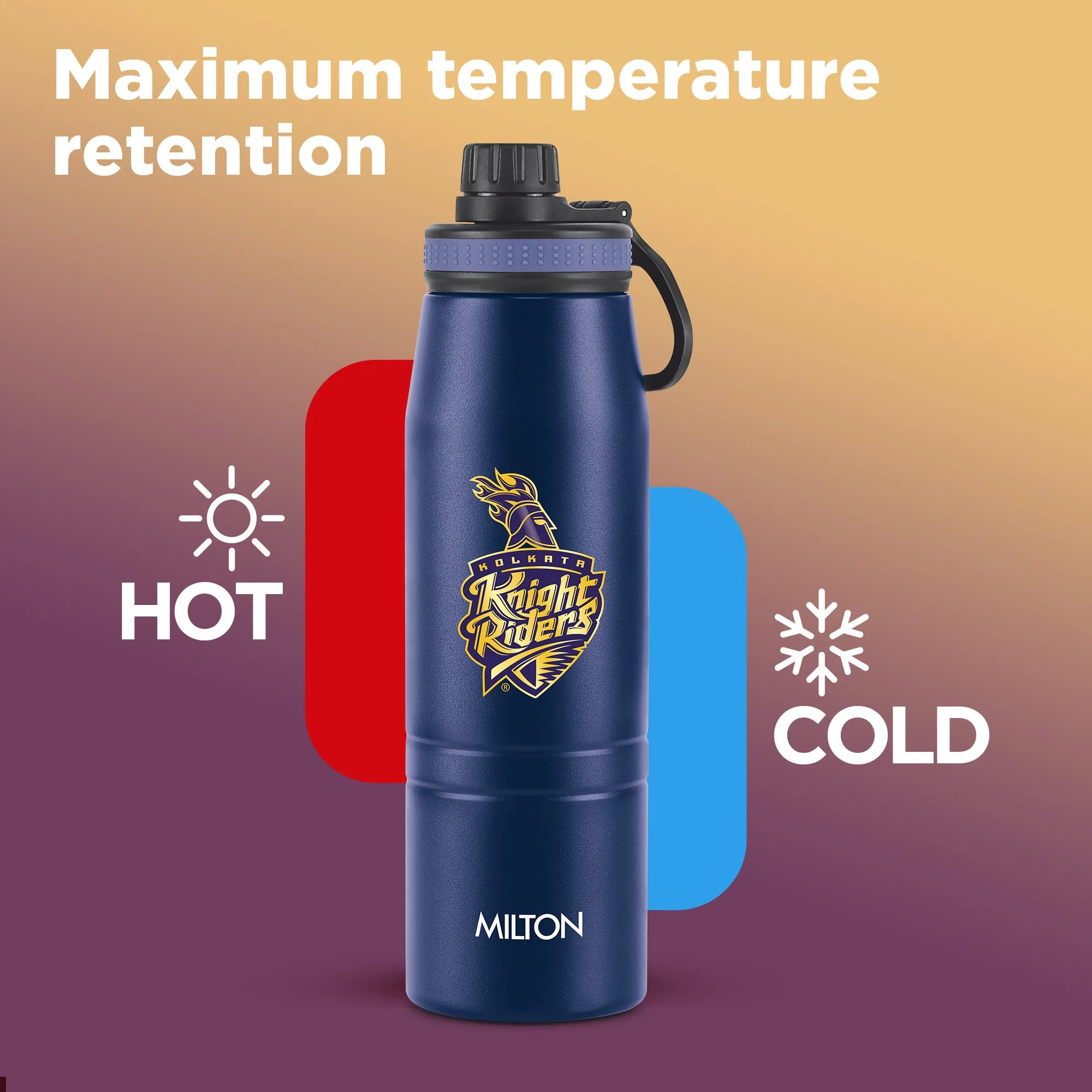 Sports Sparkle UV Printing Thermosteel Bottle - Kolkata Knight Riders (KKR) - Milton - Image 16