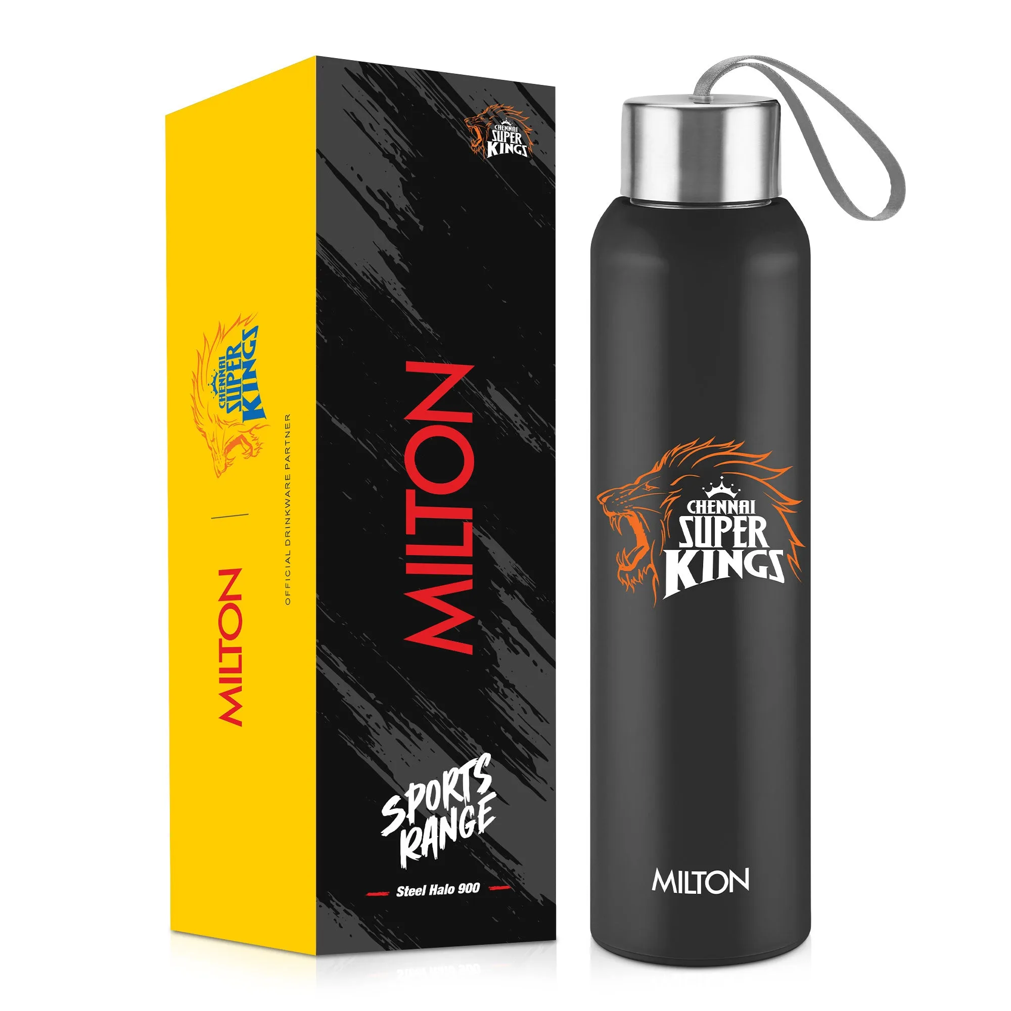 Sports Steel Halo UV Printing Water Bottle - Chennai Super Kings (CSK) - Milton - Image 1