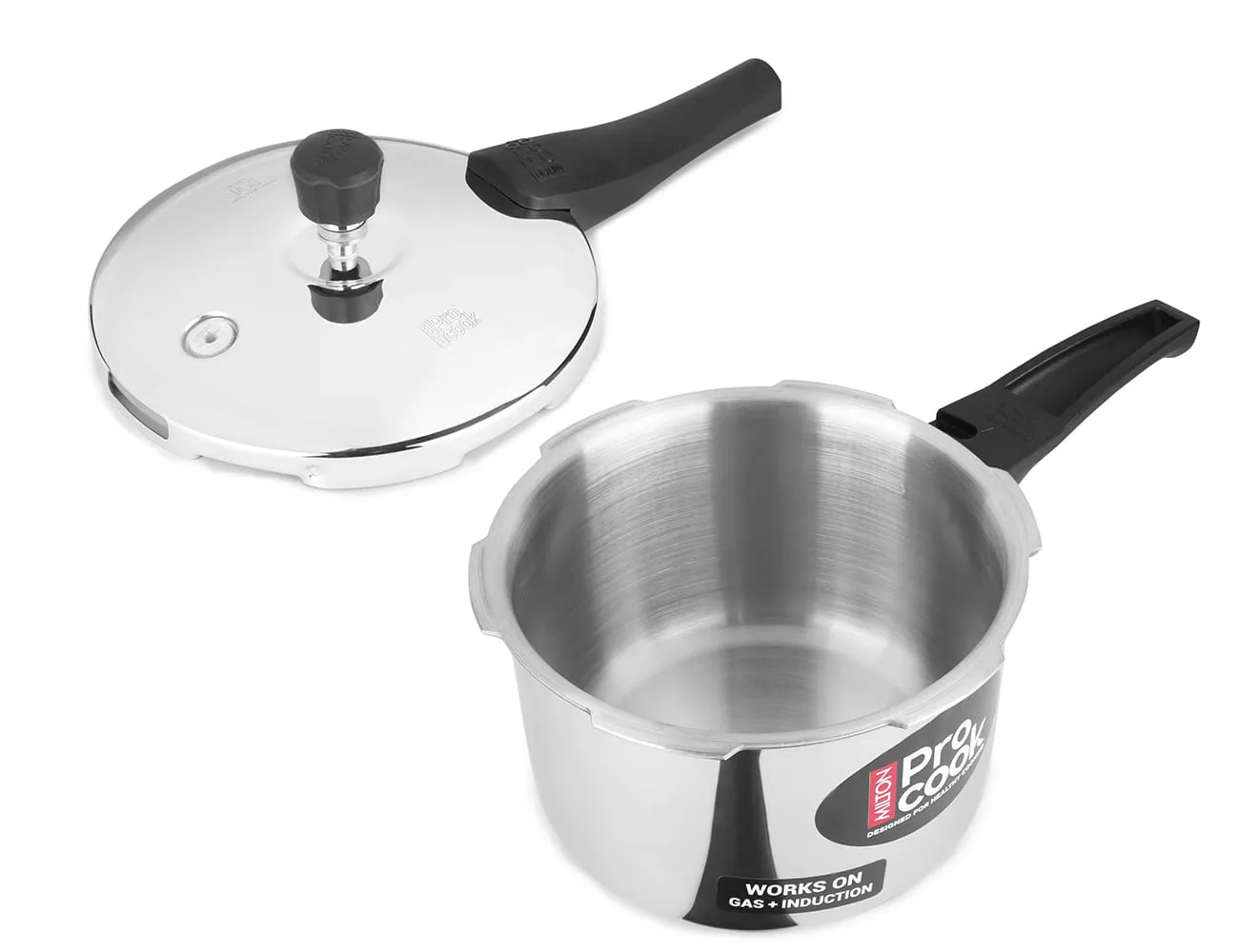 Stainless Steel Pressure Cooker Outer Lid (Milton Procook) - Image 6