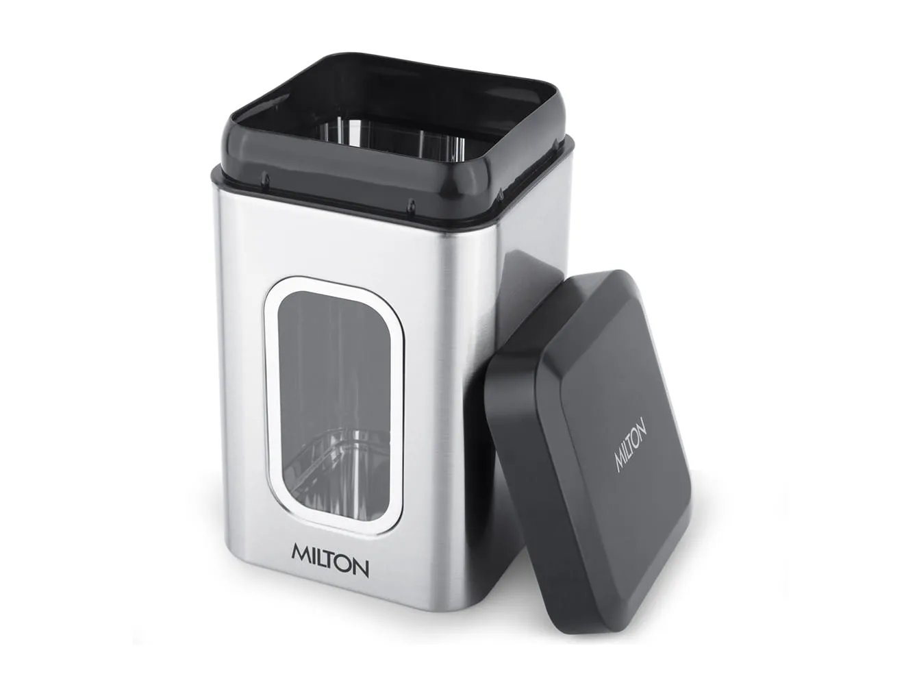 Steel Clear Square Jar (Milton) - Image 4