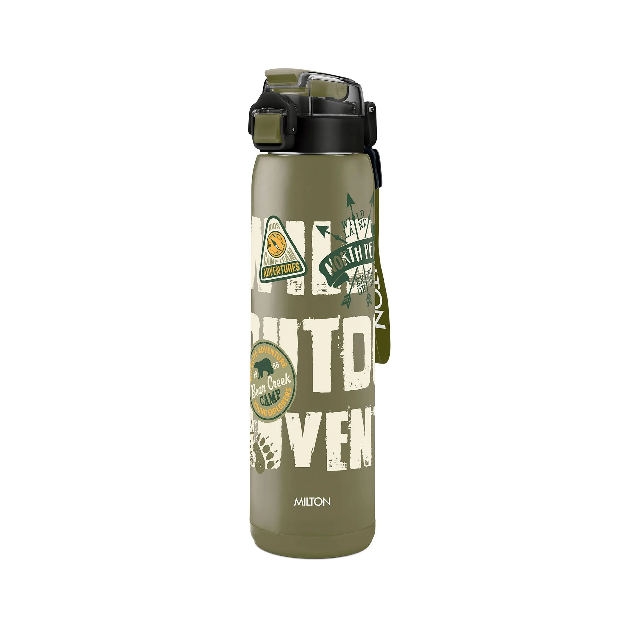 Steel Edge Thermoware Bottle With Twin Lid (Milton) - Image 3