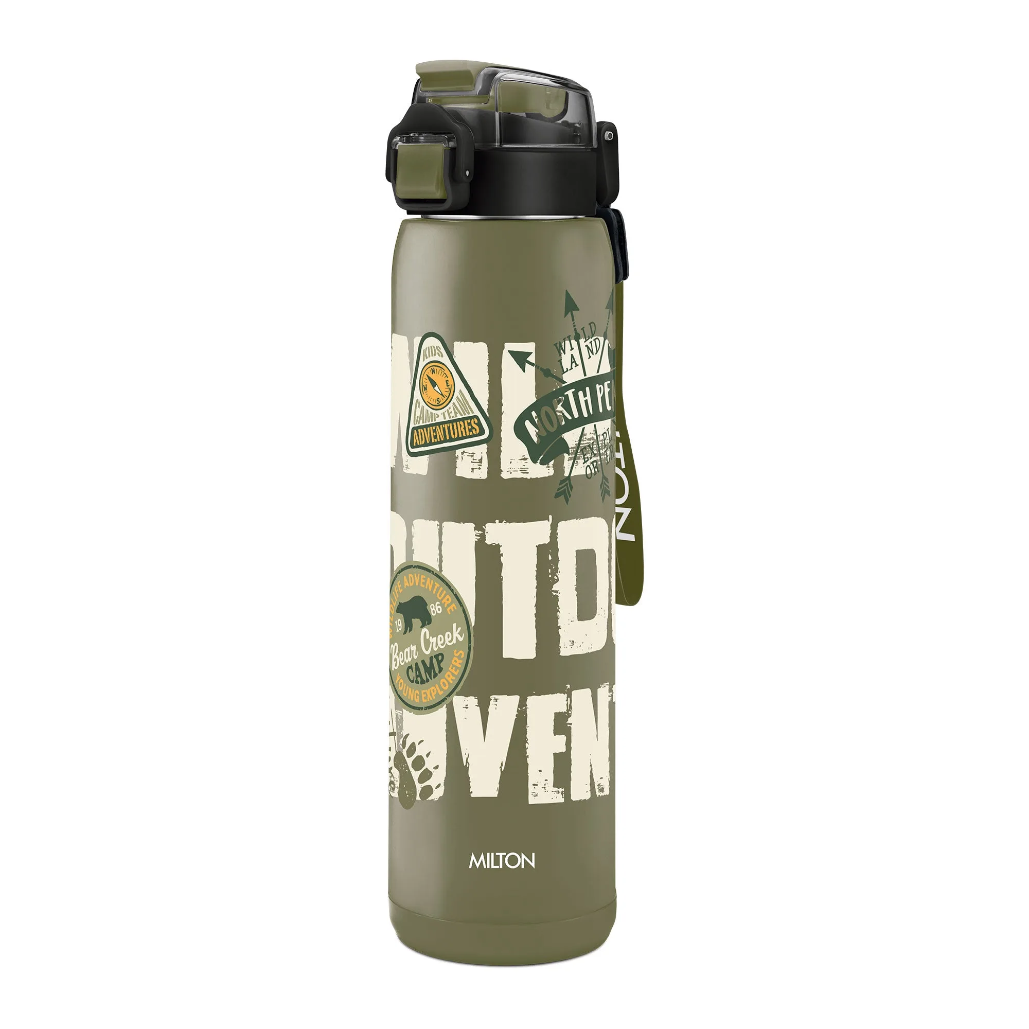 Steel Edge Thermoware Bottle With Twin Lid (Milton) - Image 4