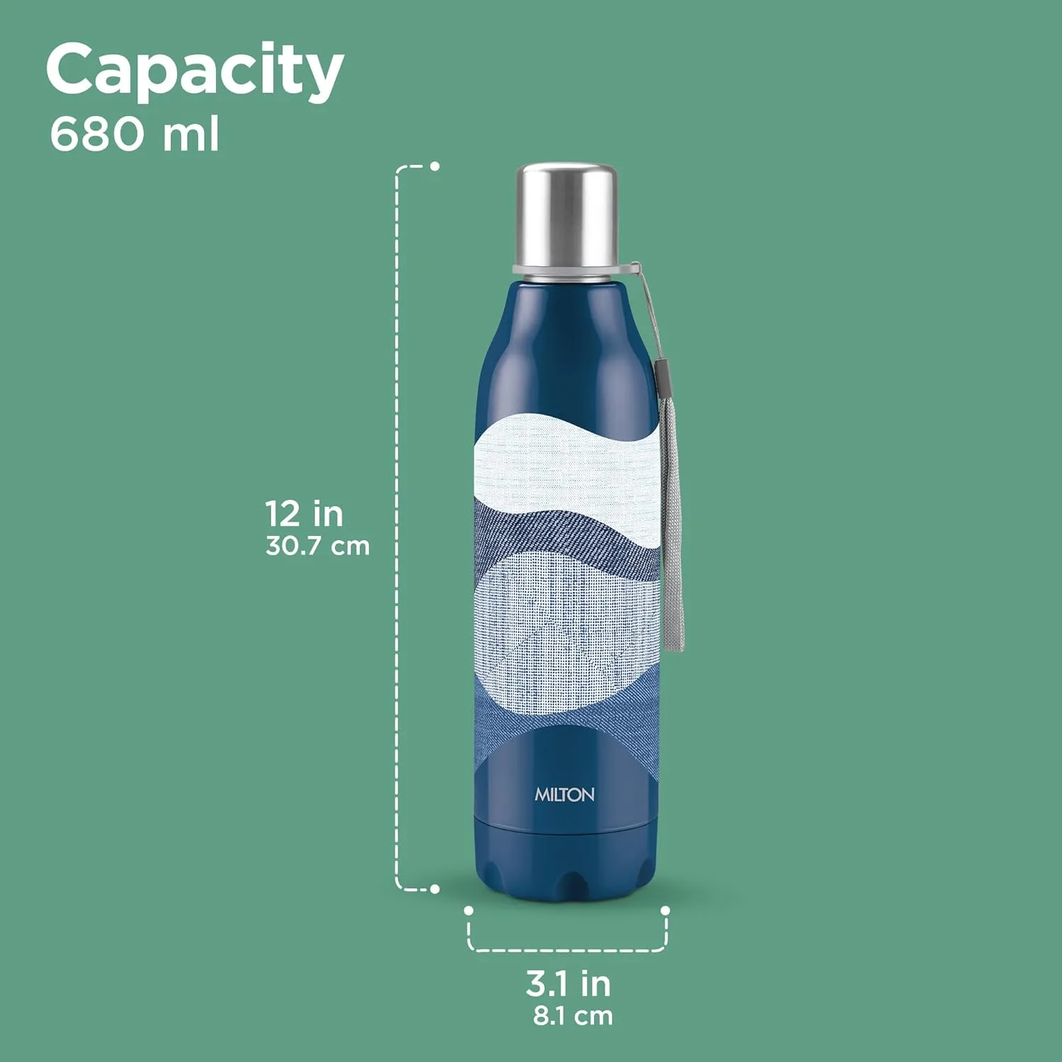 Steel Linear Insulated Water Bottle (Milton) - Image 11