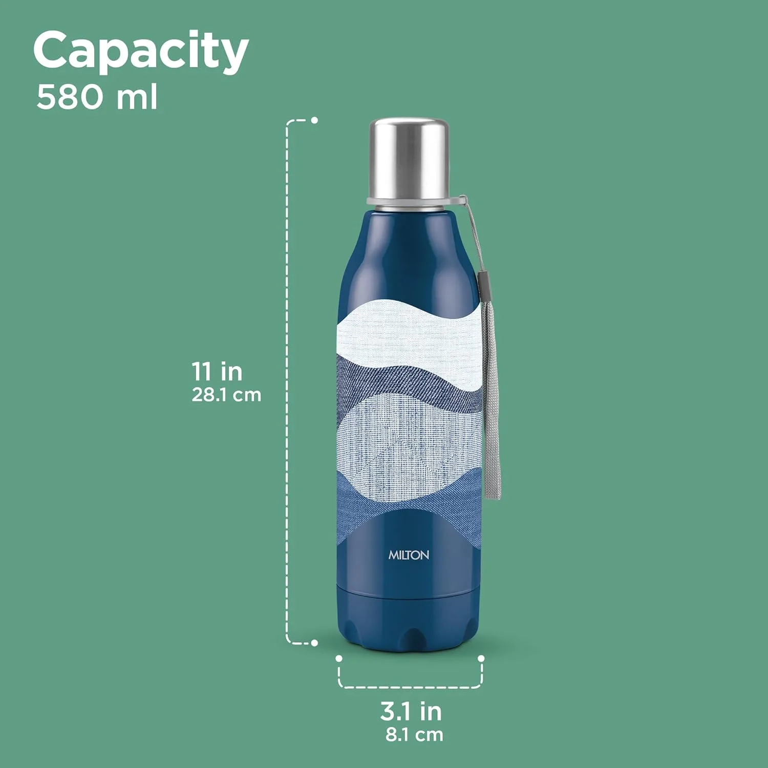 Steel Linear Insulated Water Bottle (Milton) - Image 12