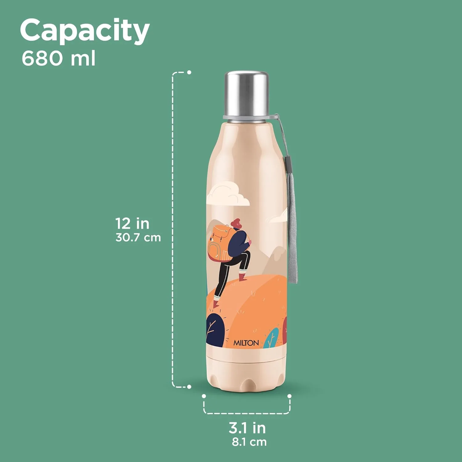 Steel Linear Insulated Water Bottle (Milton) - Image 8