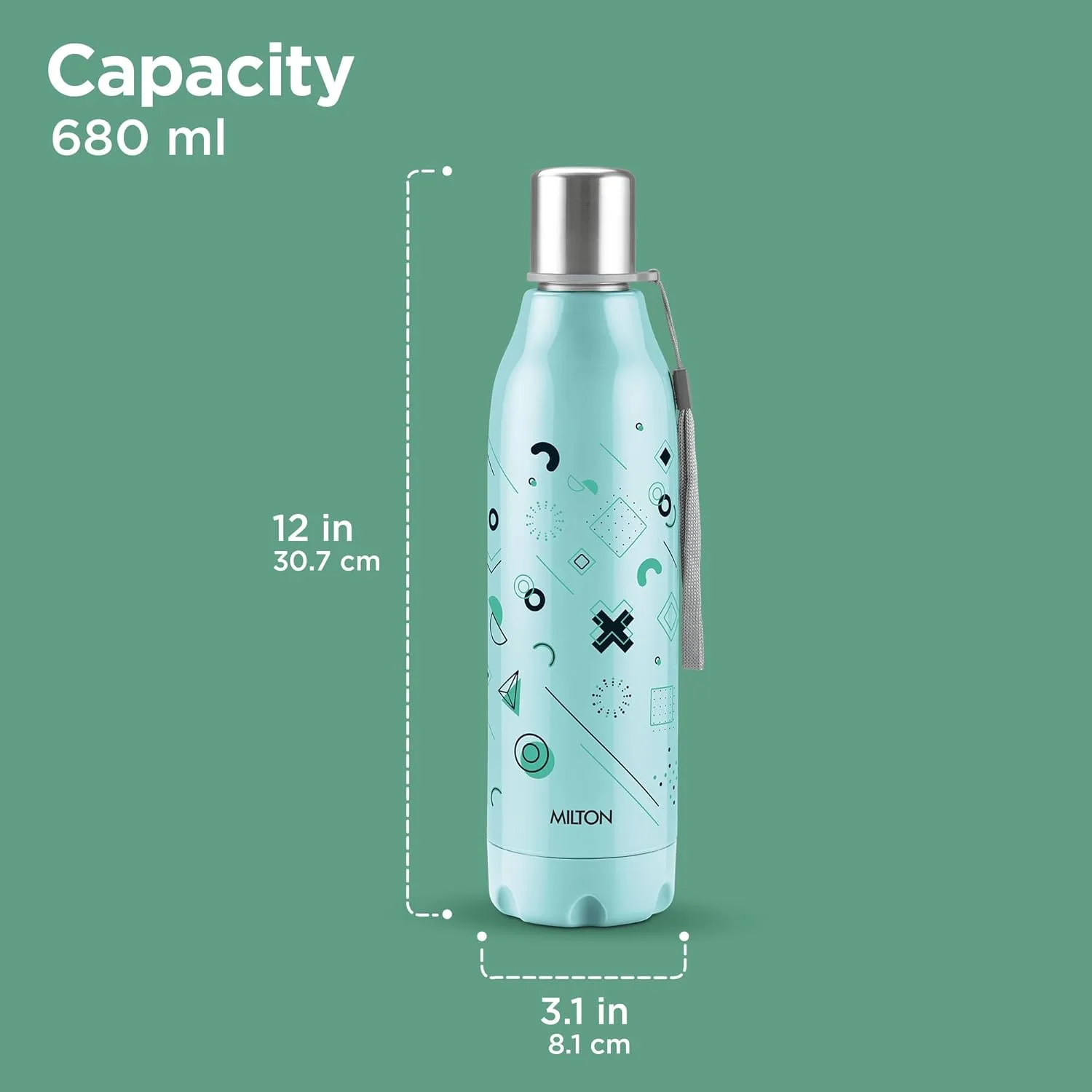 Steel Linear Insulated Water Bottle (Milton) - Image 9