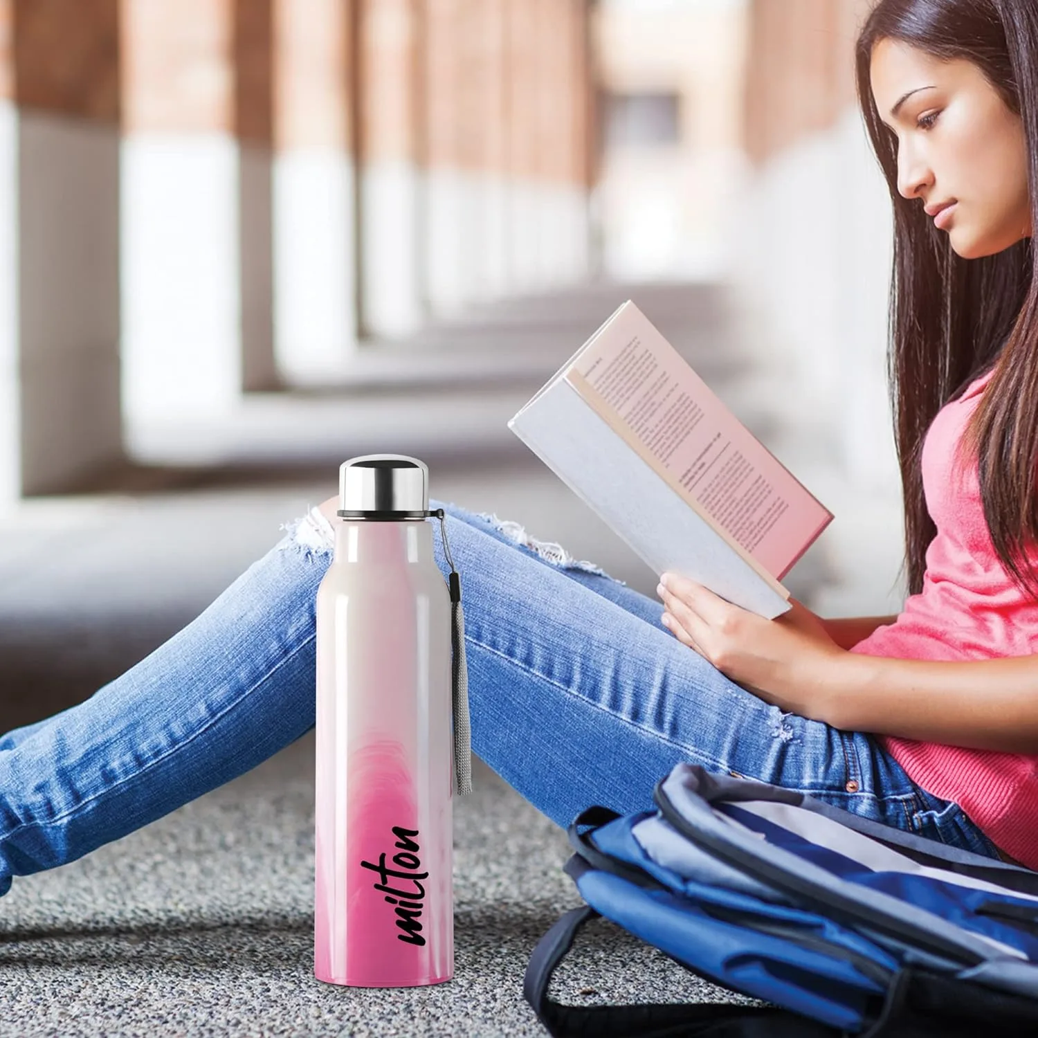 Steel Marble Water Bottle (Milton) - Image 7