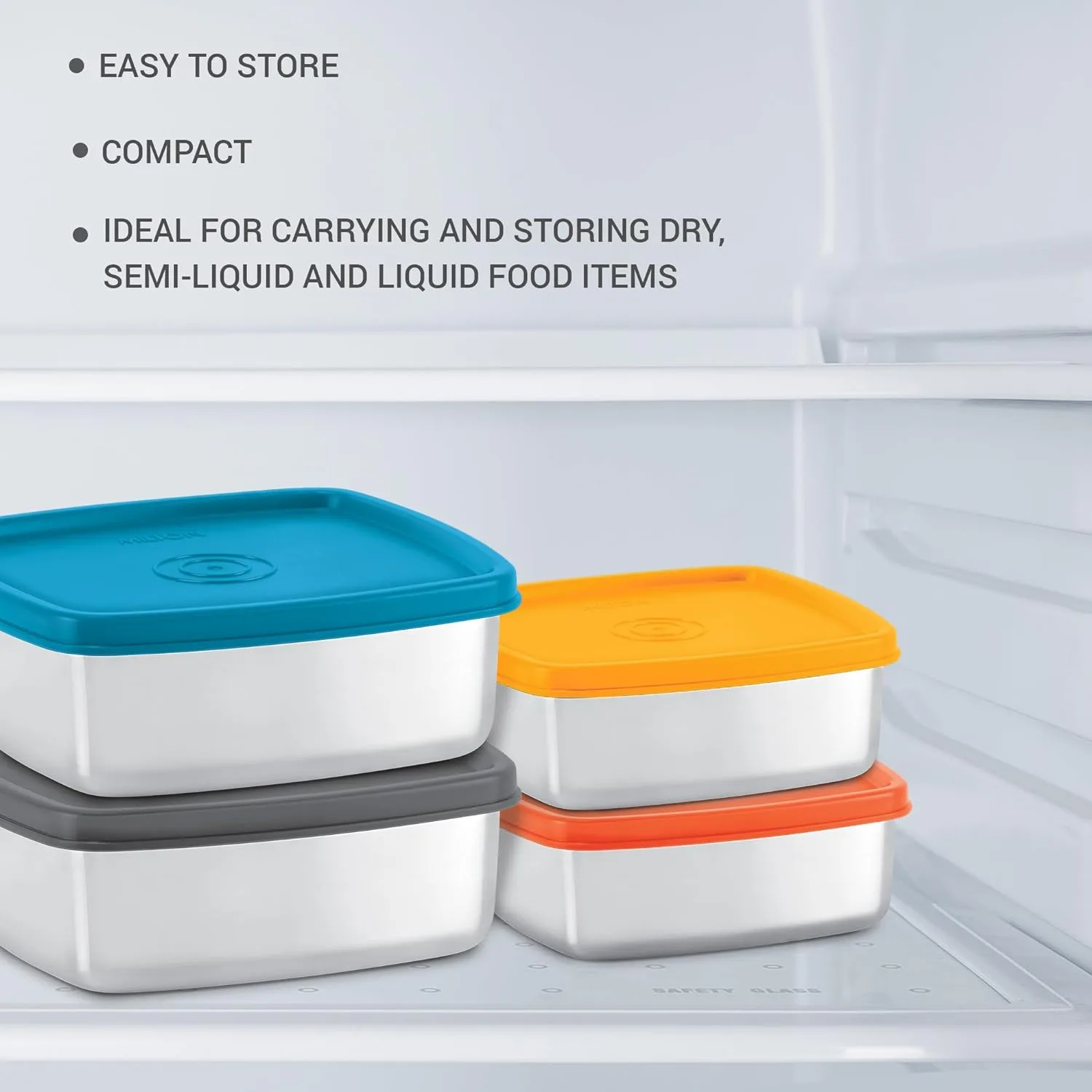 Steel Pro Rectangular Lunchbox (Milton) - Image 24