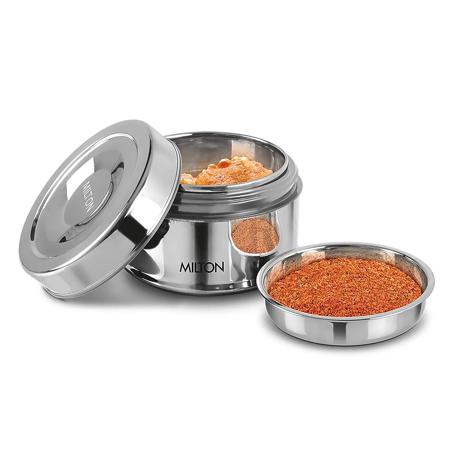 Steel Snack Stainless Steel Tiffin (Milton)