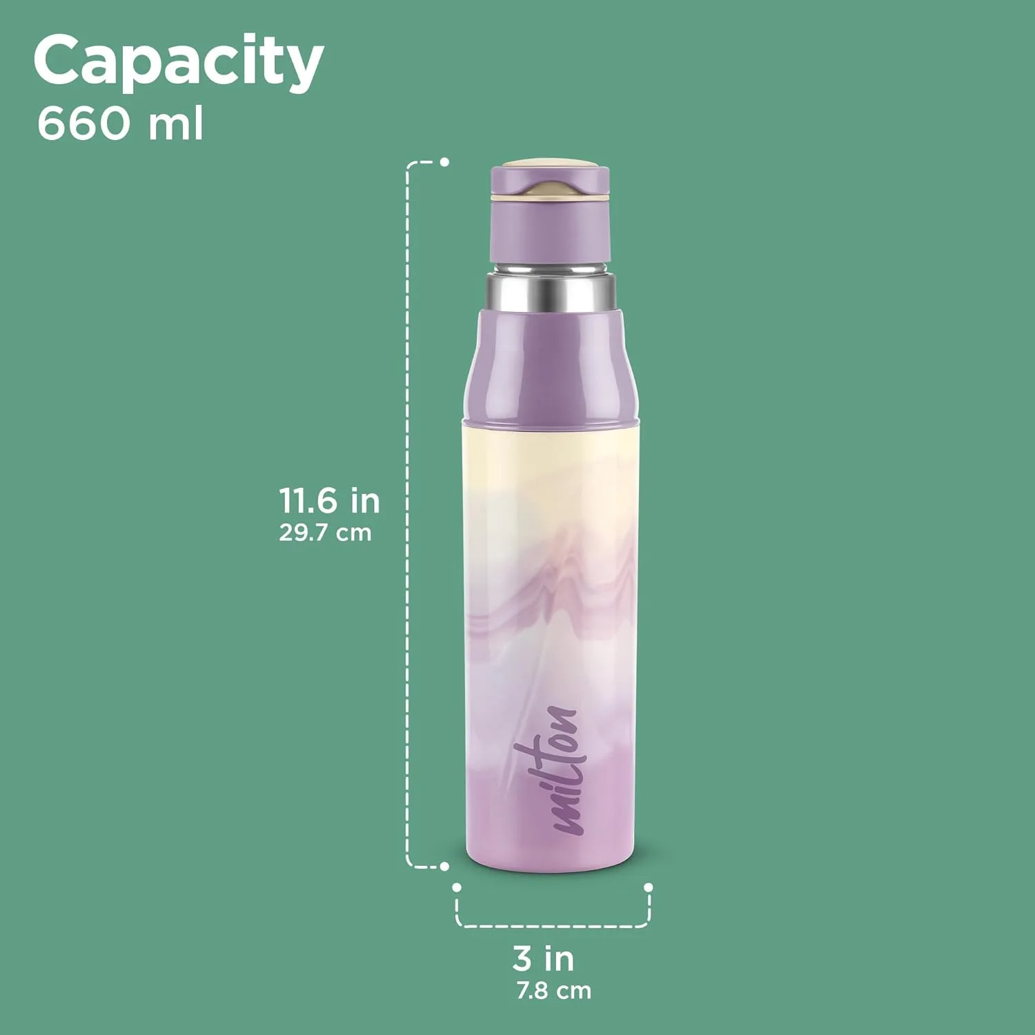 Steel Sublime Insulated Water Bottle (Milton) - Image 8