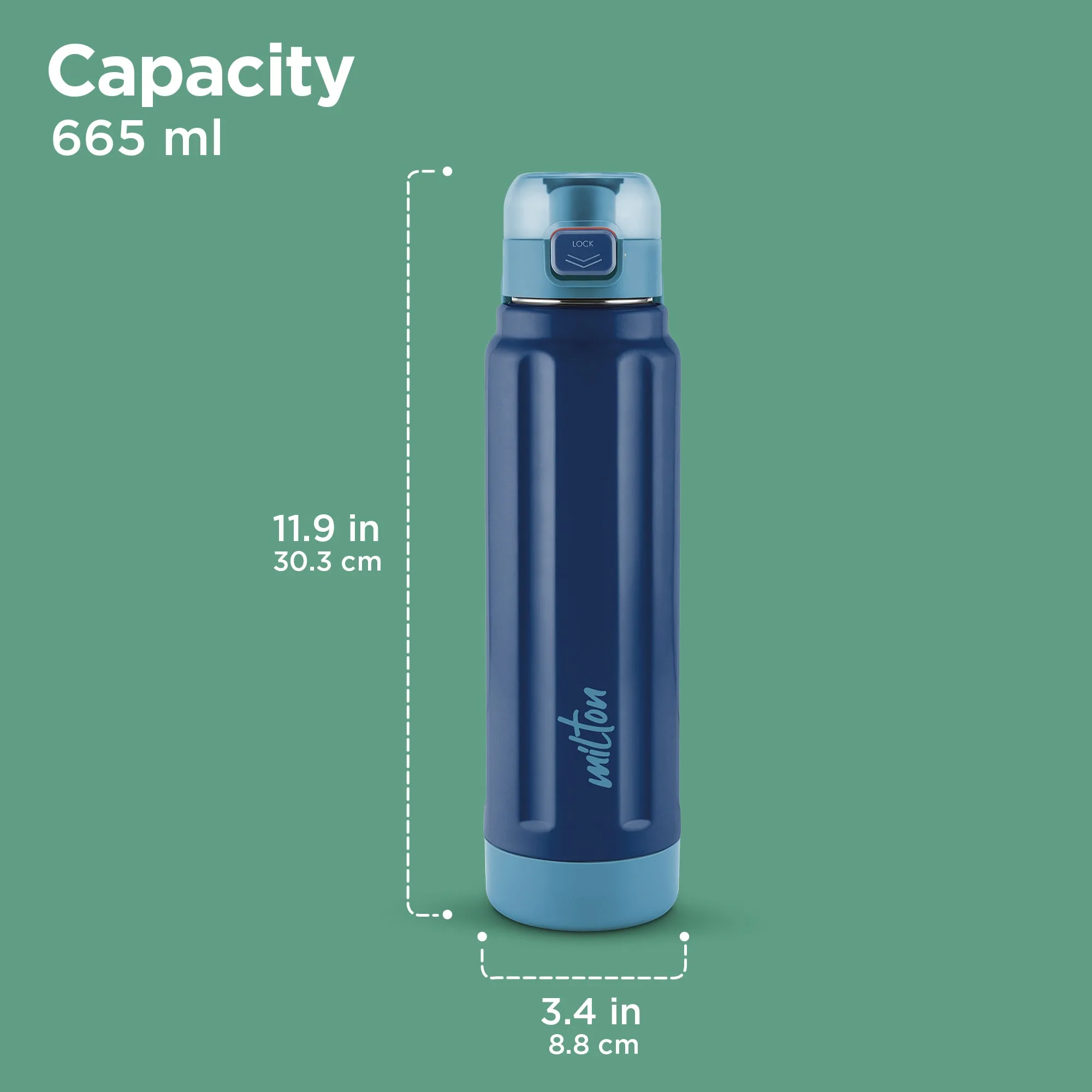 Steel Taurus Water Bottle (Milton) - Image 12