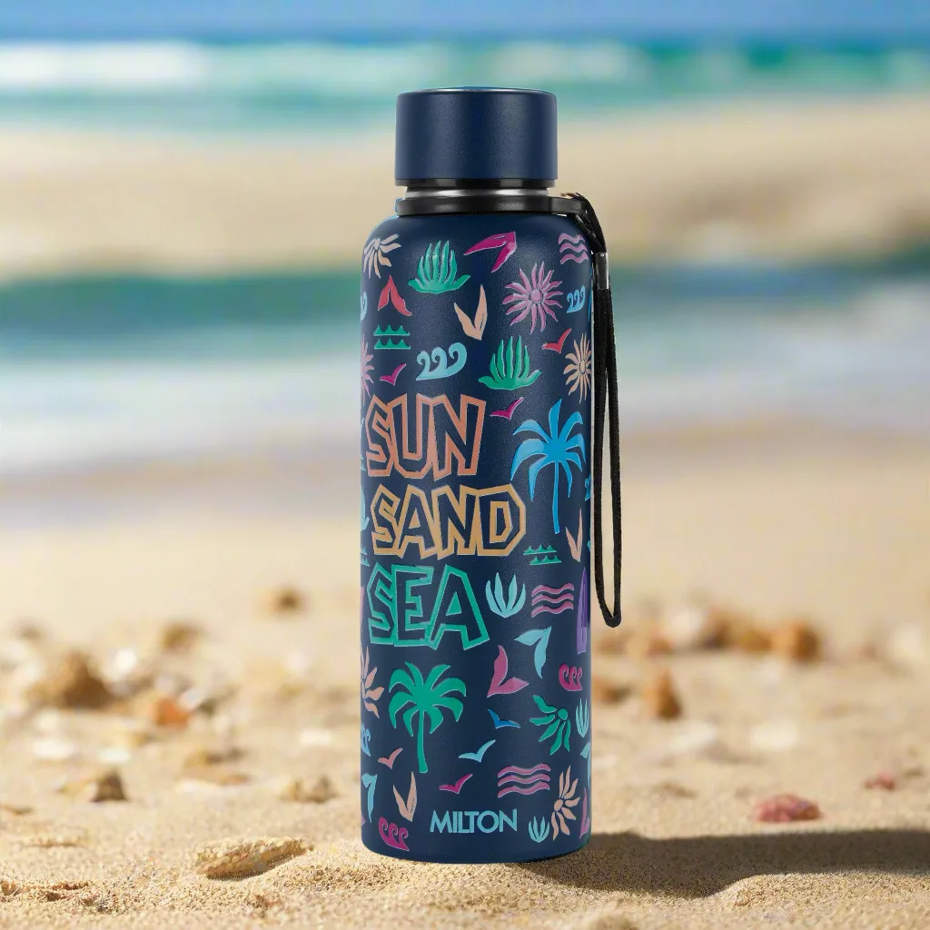 Sun Sand Sea 3D UV Printed Aura Thermosteel Bottle (Milton)