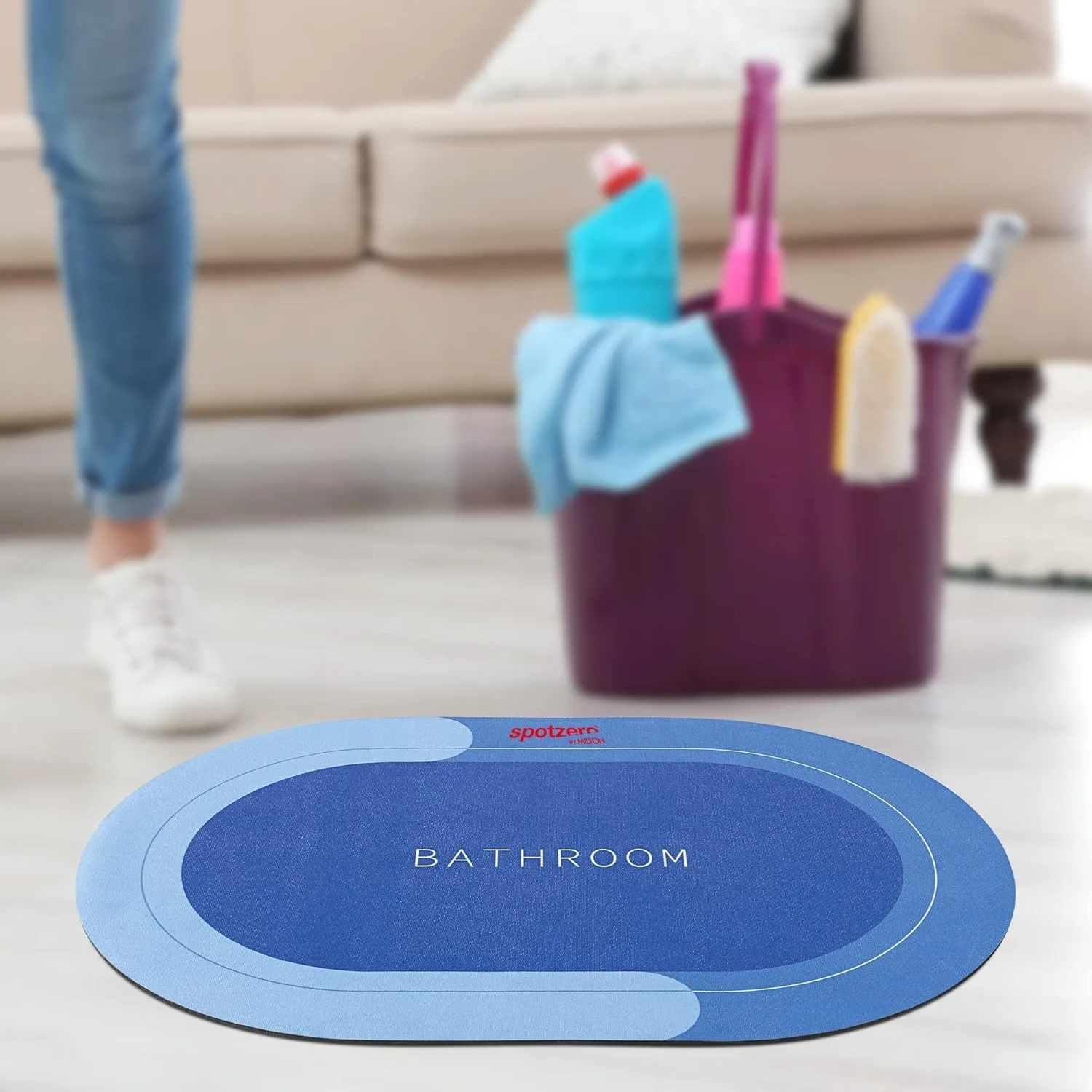 Super Water Absorbent Bath Mat (Spotzero By Milton) - Image 1