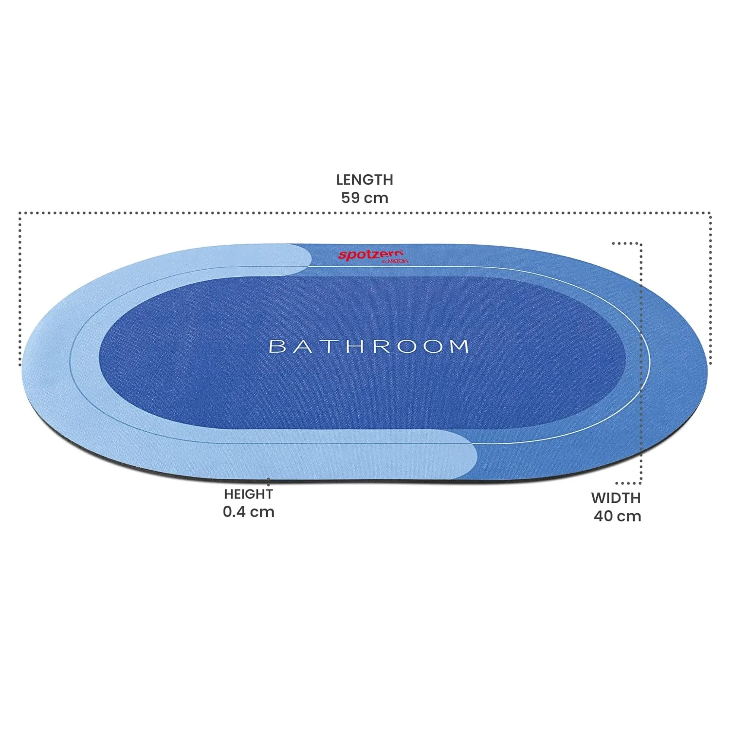 Super Water Absorbent Bath Mat (Spotzero By Milton) - Image 3