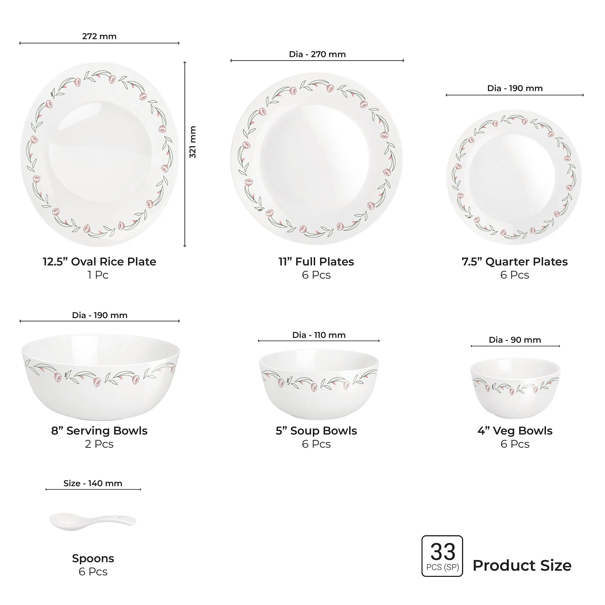Terrana Collection Dinner Set - FIORA - Image 7