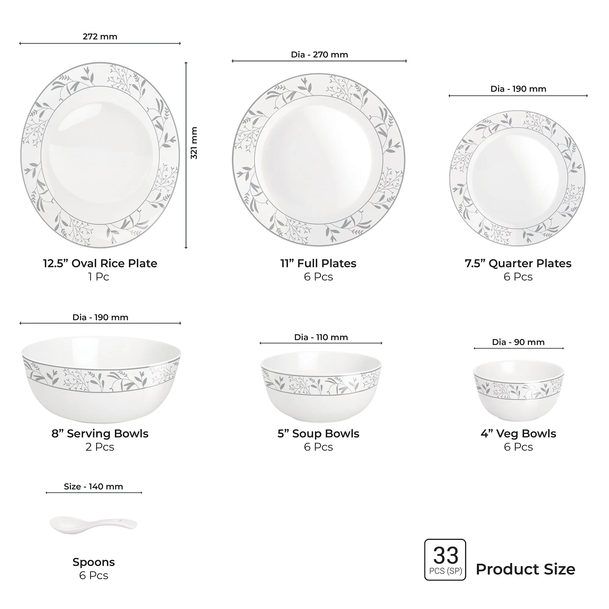 Terrana Collection Dinner Set - HAZEL - Image 8