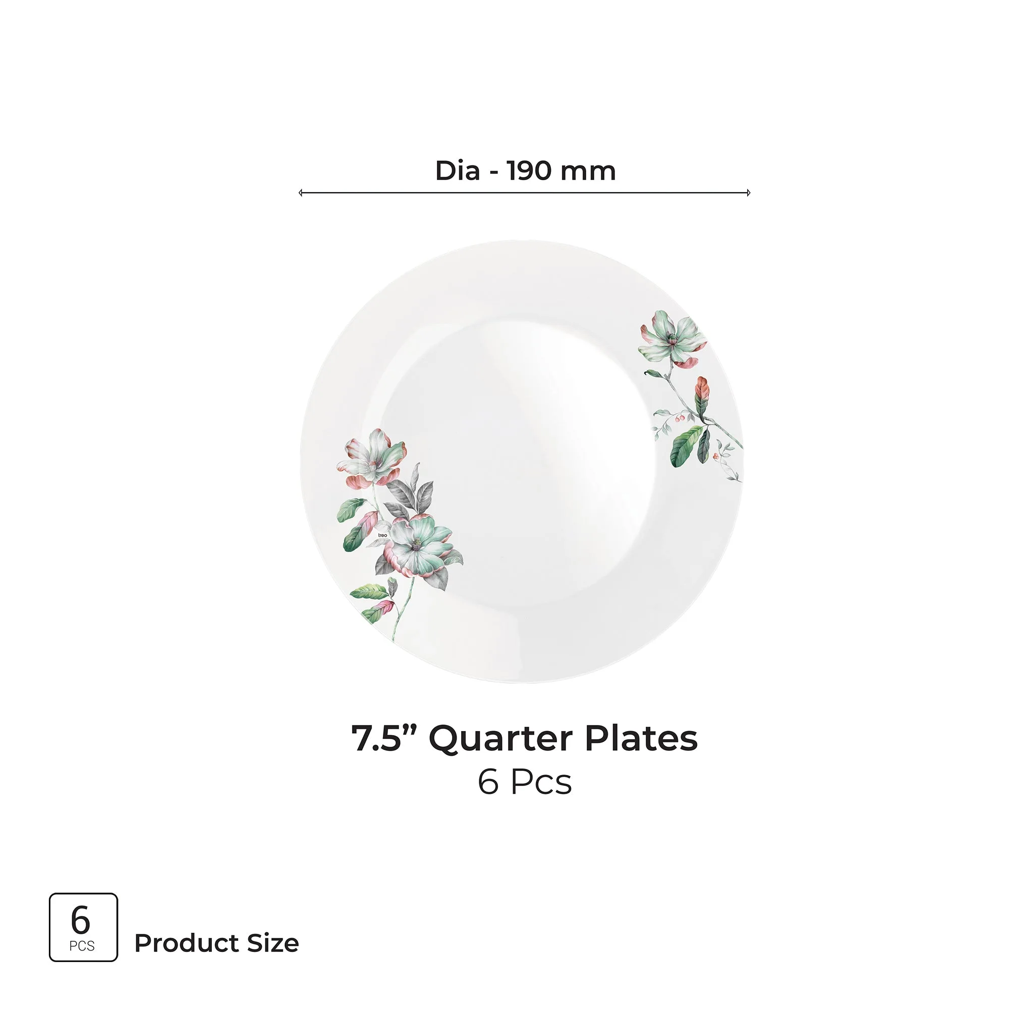 Terrana Collection Plate Set - BLUSH (Treo by Milton) - Image 2