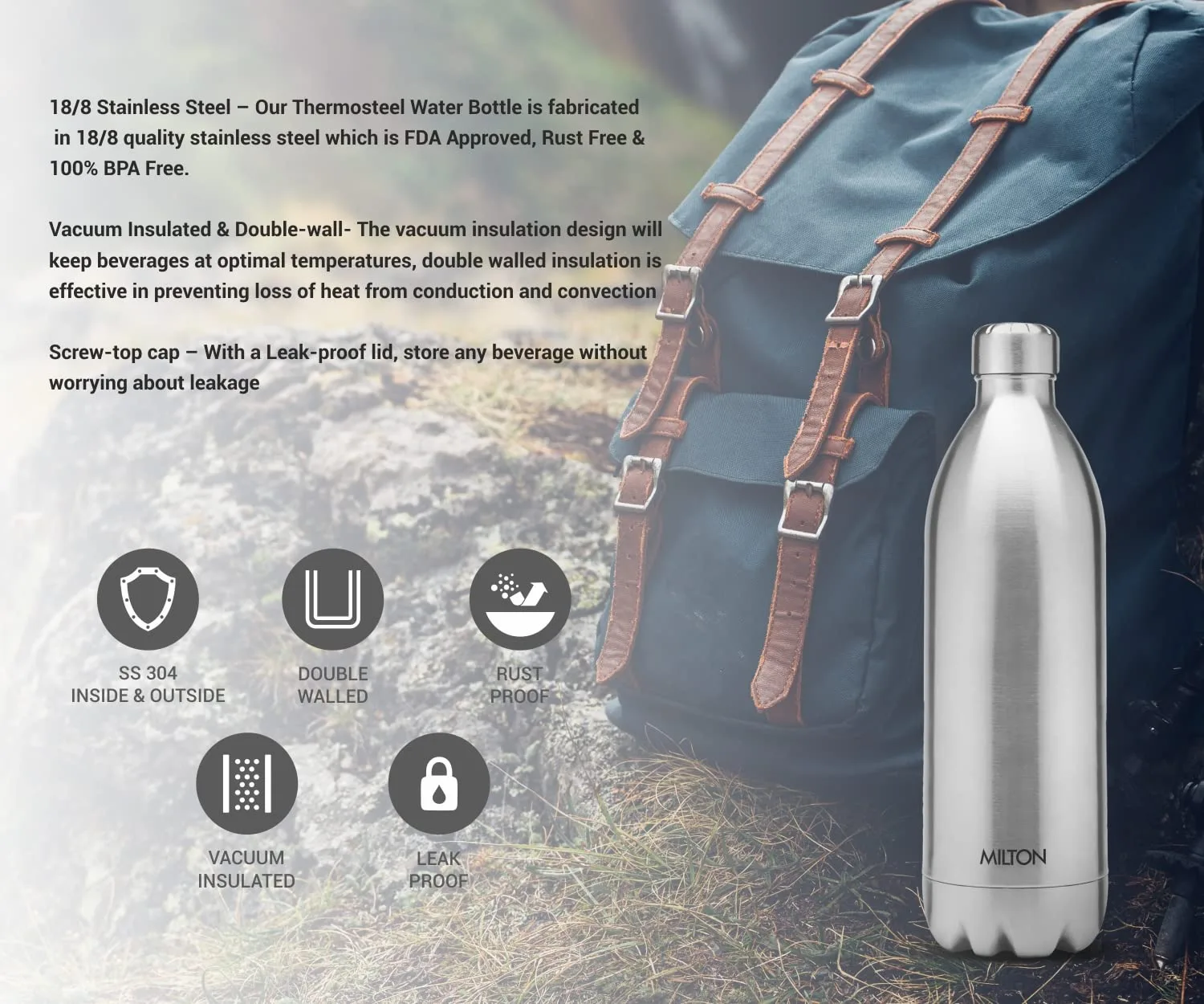 Thermosteel Duo Bottle (Milton) - Image 6