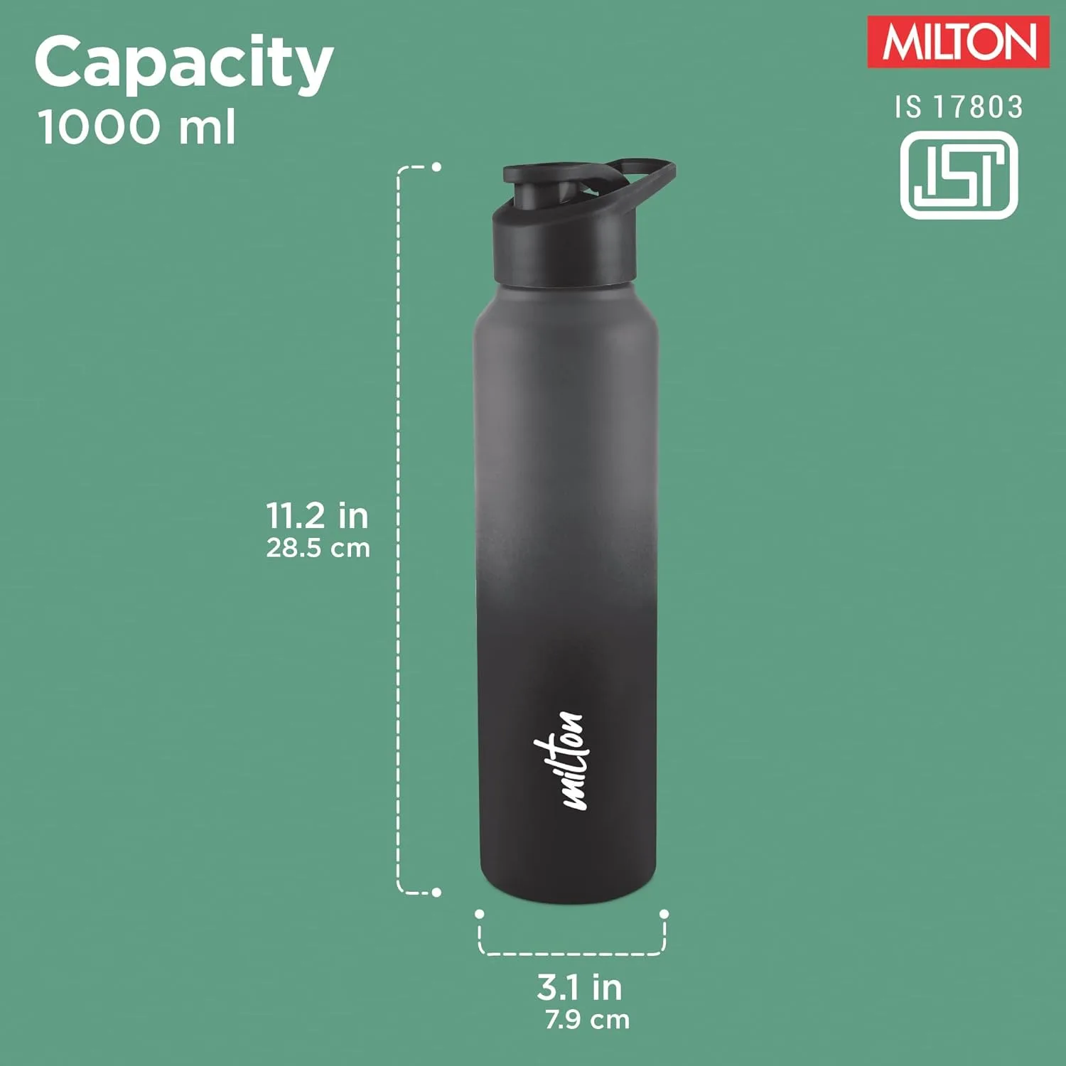 Torino Stainless Steel Water Bottle (Milton) - Image 12