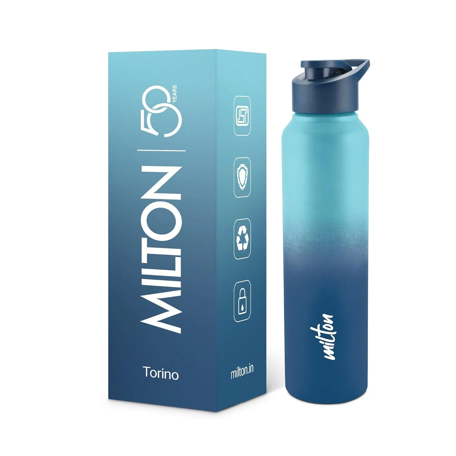 Torino Stainless Steel Water Bottle (Milton) - Image 2