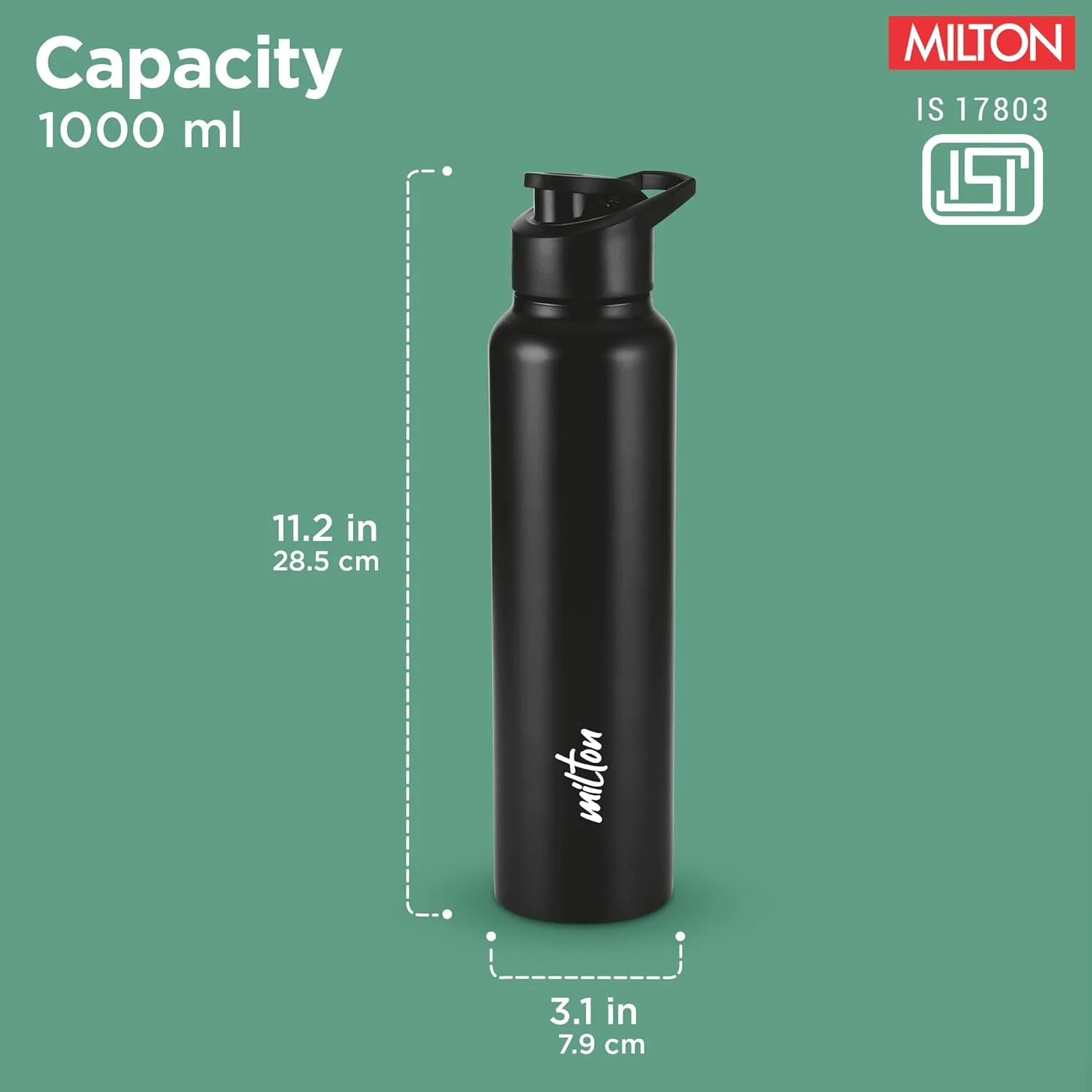 Torino Stainless Steel Water Bottle (Milton) - Image 6