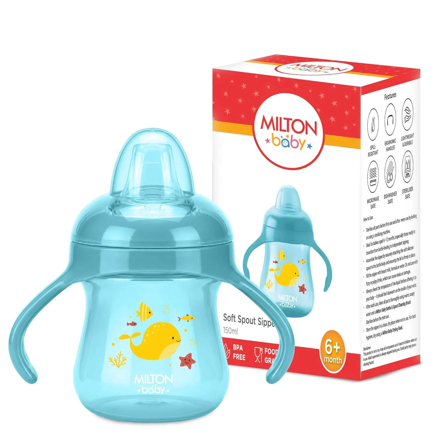 Training Soft Spout Sippy Cup for Baby (Milton)