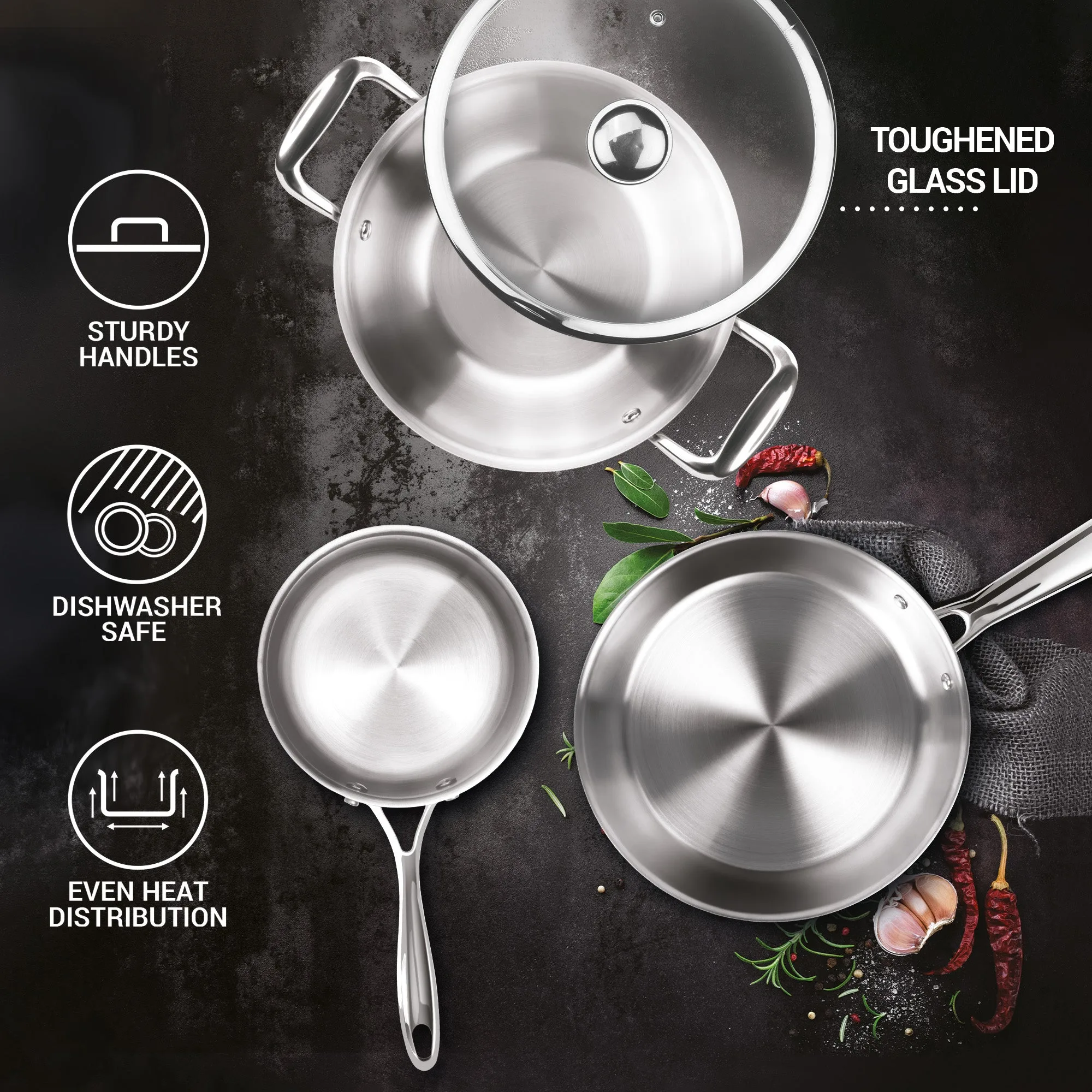Triply 3 Pcs Set (Milton Procook) - Image 3