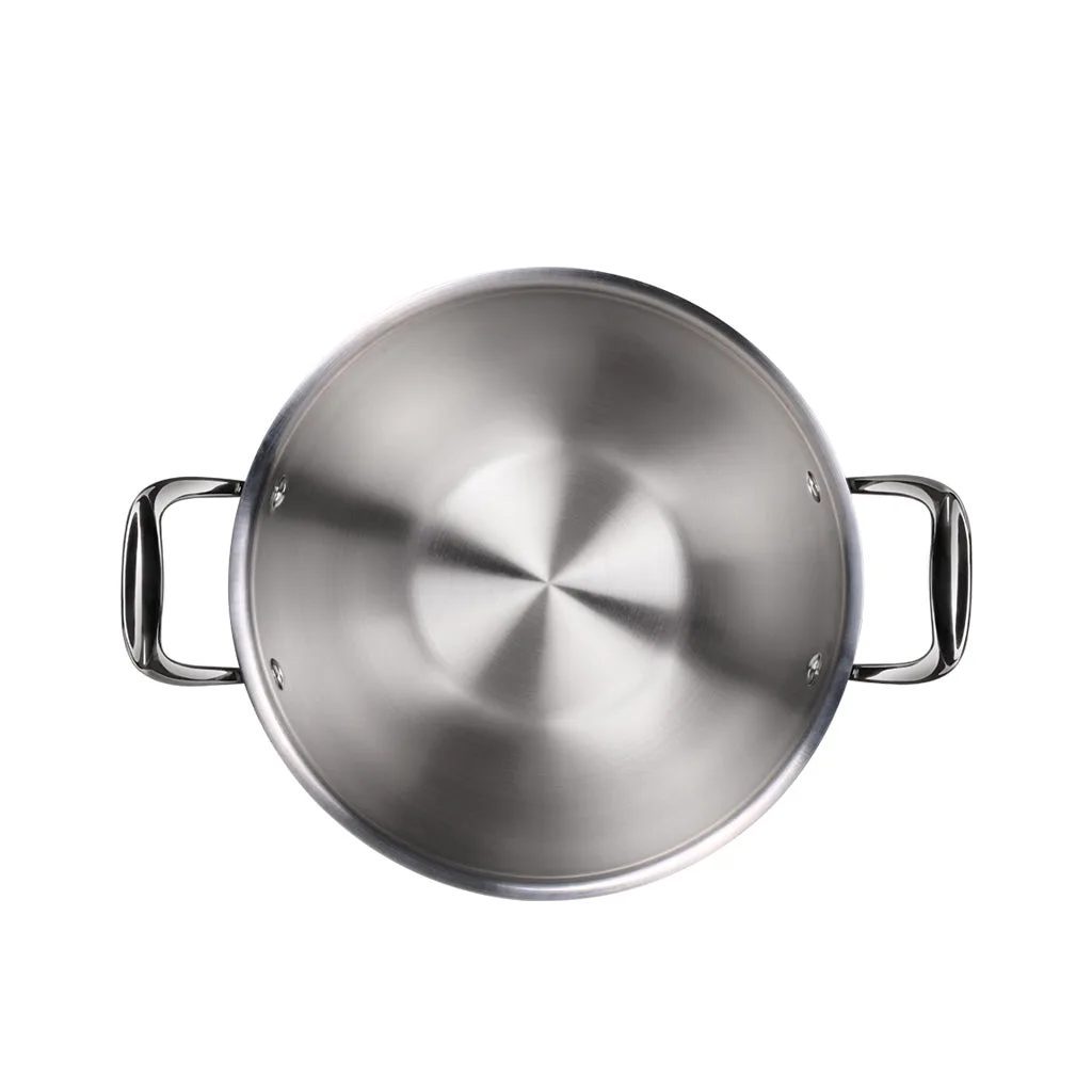 Triply Stainless Steel Kadhai with Lid (Milton Procook) - Image 16