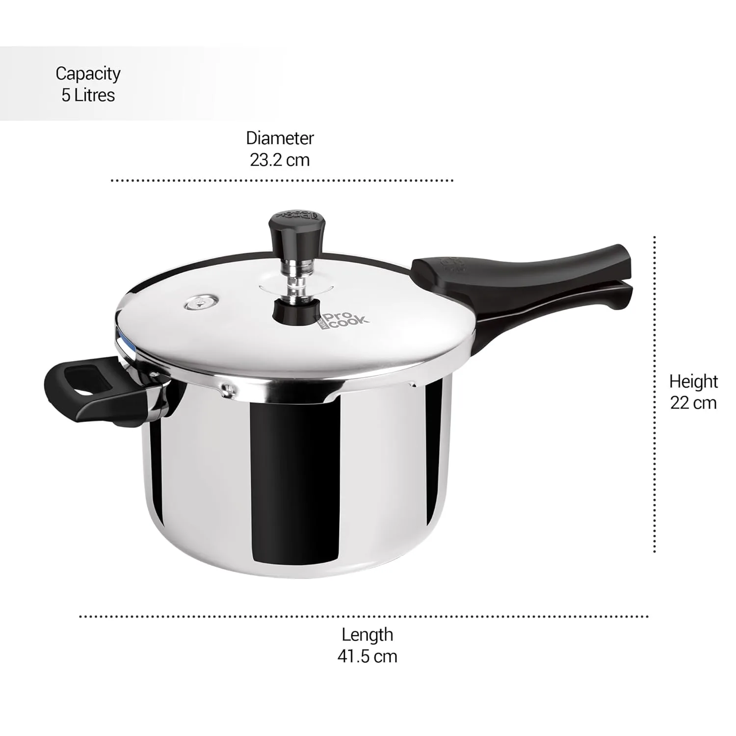 Triply Stainless Steel Pressure Cooker Outer Lid (Milton Procook) - Image 5