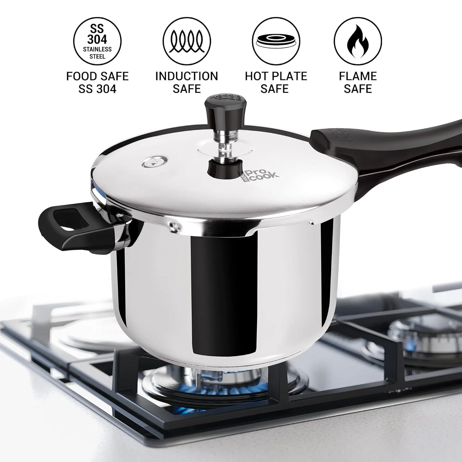 Triply Stainless Steel Pressure Cooker Outer Lid (Milton Procook) - Image 6